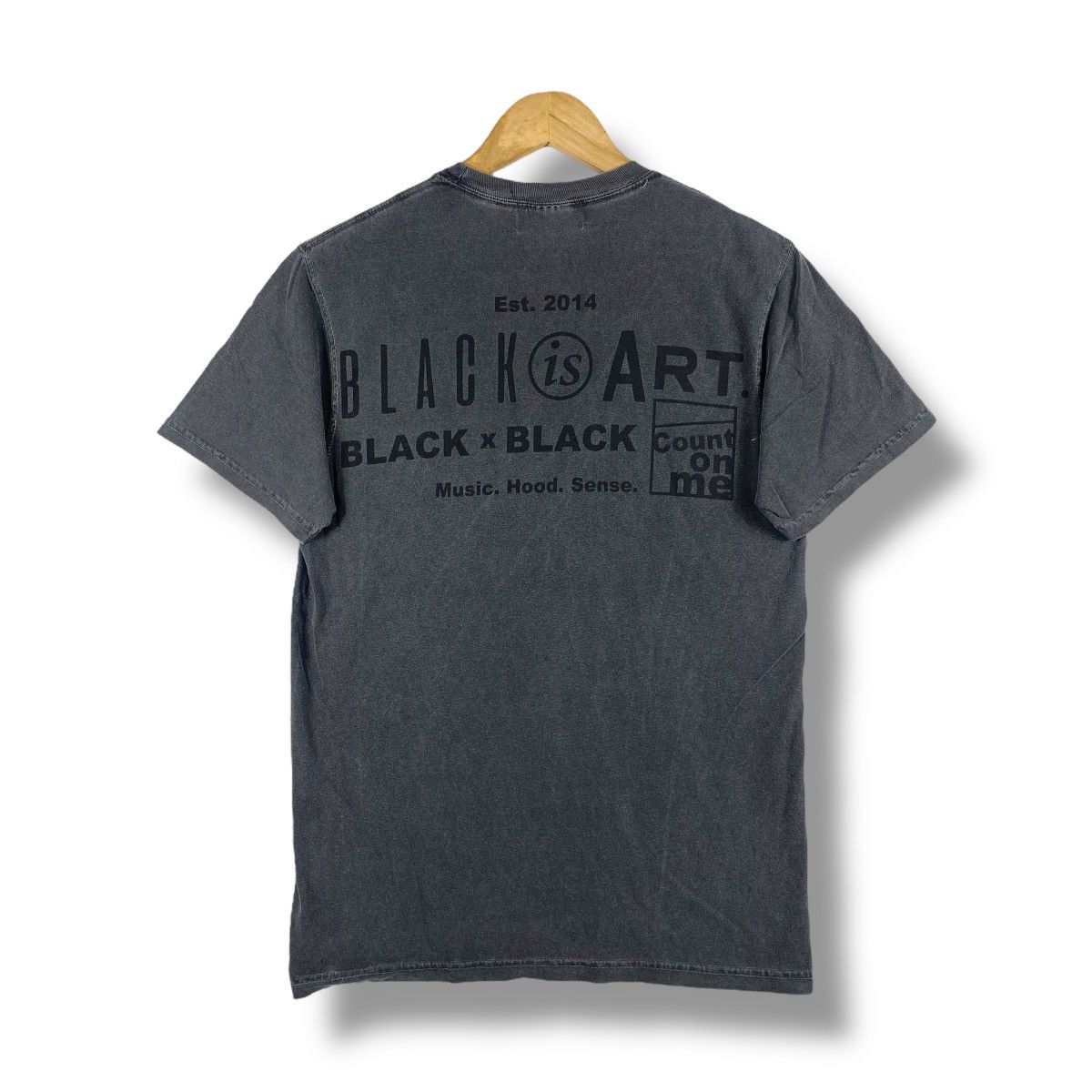 Japanese Brand Japanese Brand BLACK x BLACK "Black Is Art" Pocket Tee Shirt Size US S / EU 44-46 / 1 - 1 Thumbnail