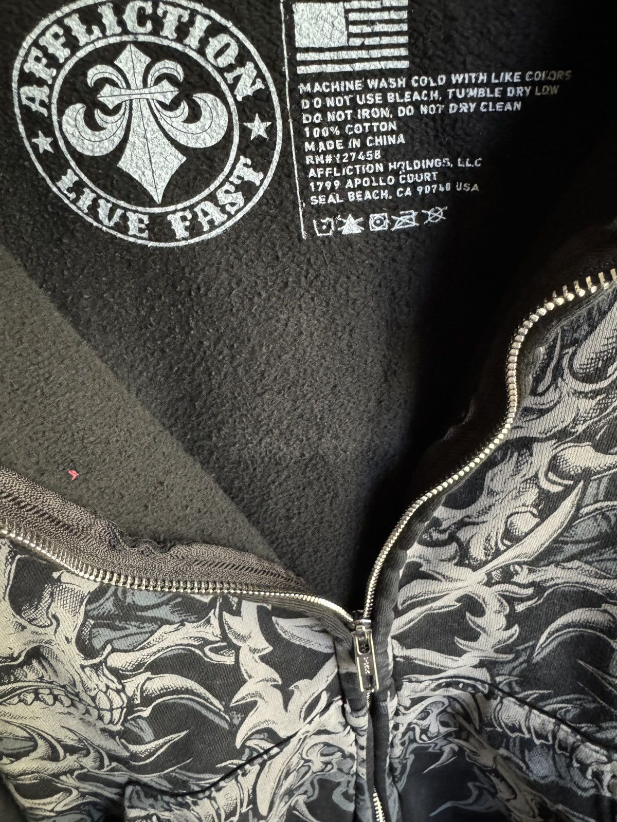 Ken Carson Ken Carson Affliction Gorecore Lament Zip Up Hoodie Size US M / EU 48-50 / 2 - 5 Thumbnail