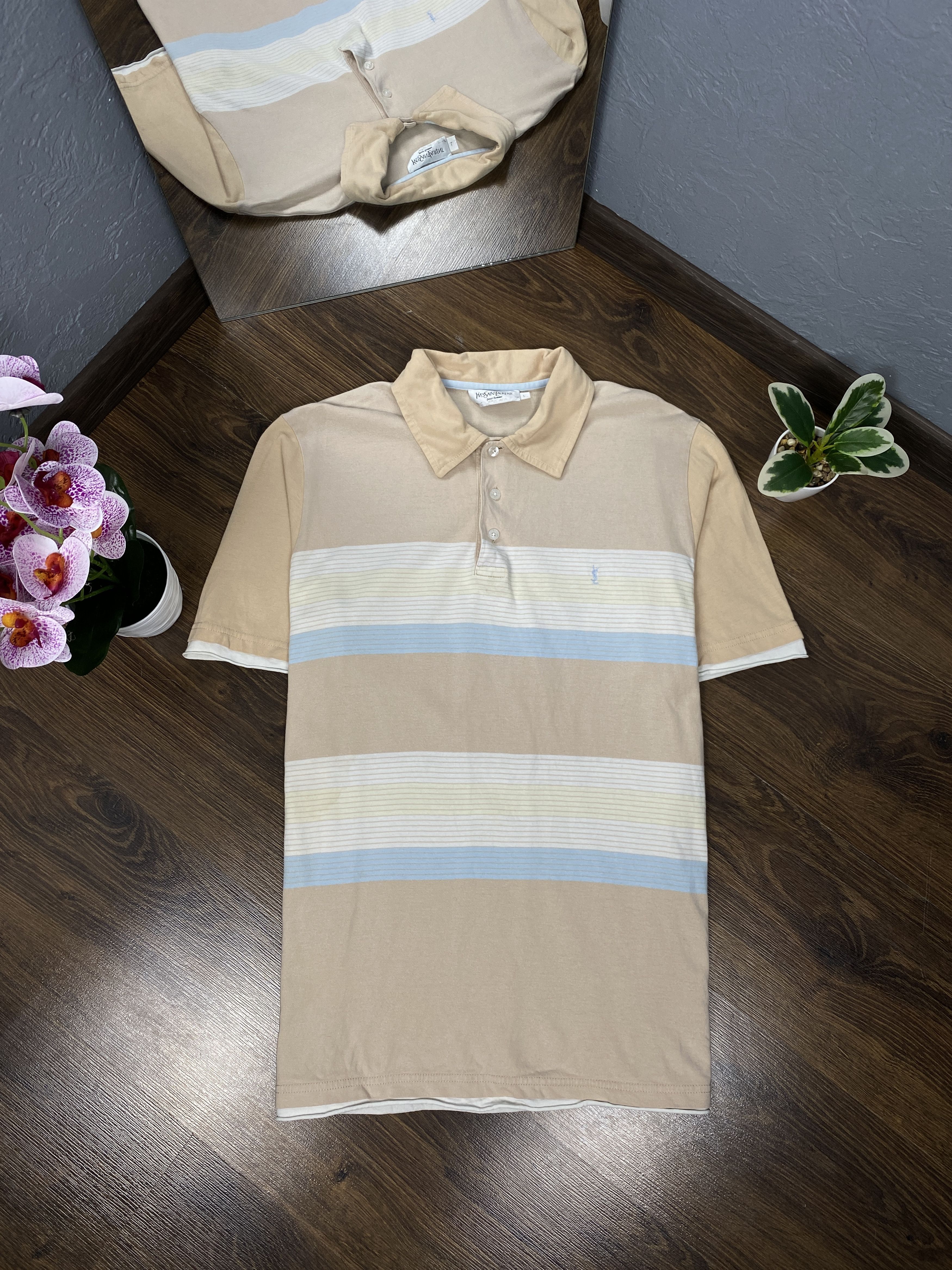 Yves Saint Laurent Yves Saint Laurent vintage polo shirt ysl Size US L / EU 52-54 / 3 - 1 Thumbnail