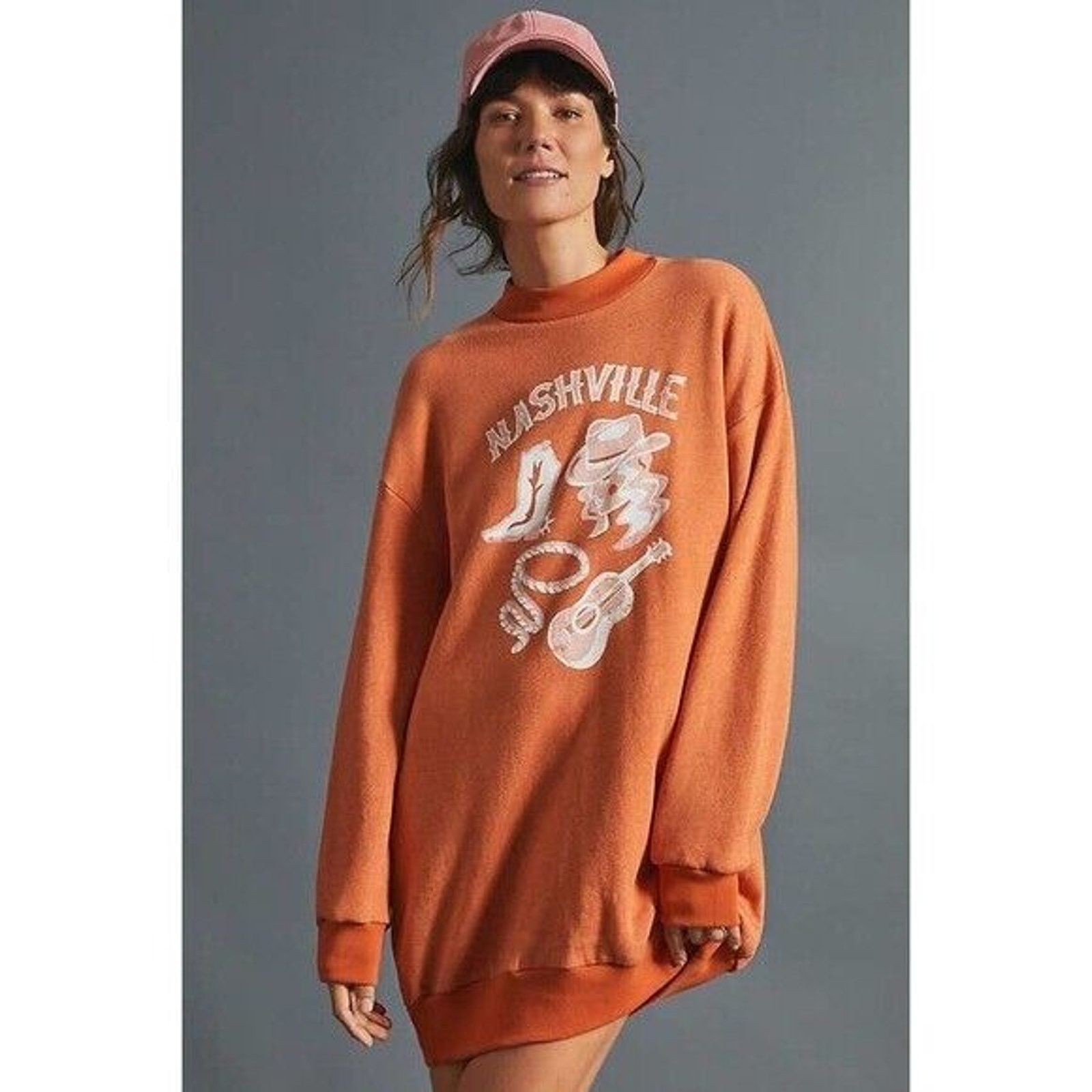 Anthropologie Saturday/Sunday Anthropologie Oversized Nashville Sweatshirt Size M / US 6-8 / IT 42-44 - 1 Thumbnail