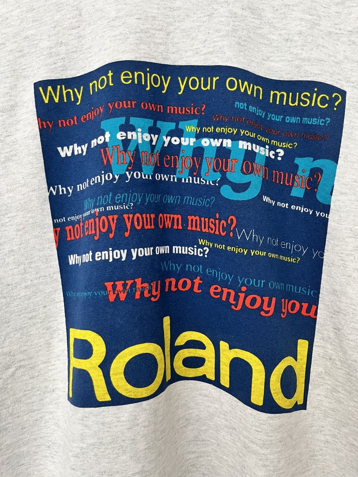 Vintage Vintage Roland Music Instruments T shirt Size US L / EU 52-54 / 3 - 3 Thumbnail