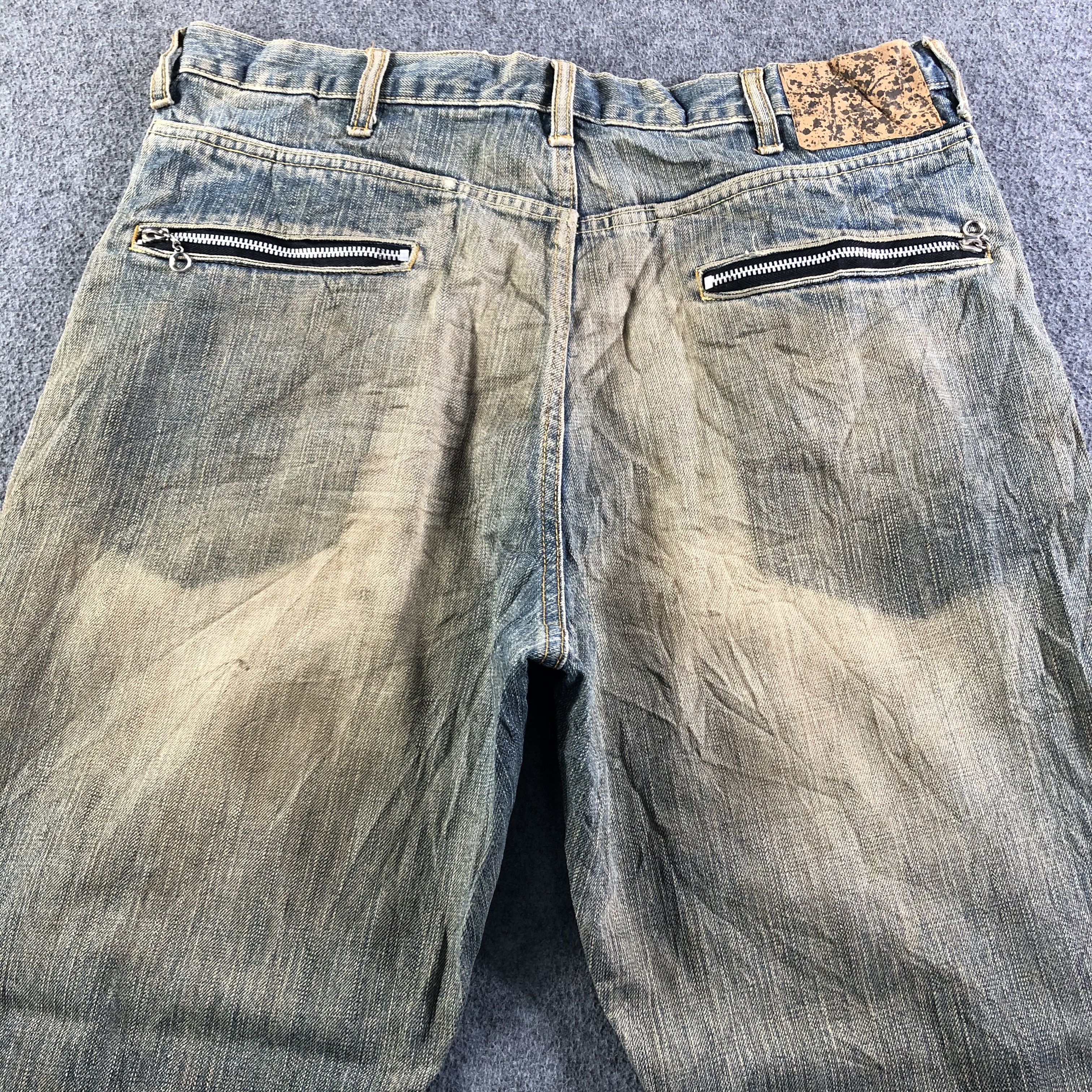 Japanese Brand Vintage Distress Japan Jeans-J3777 Size US 37 - 4 Thumbnail