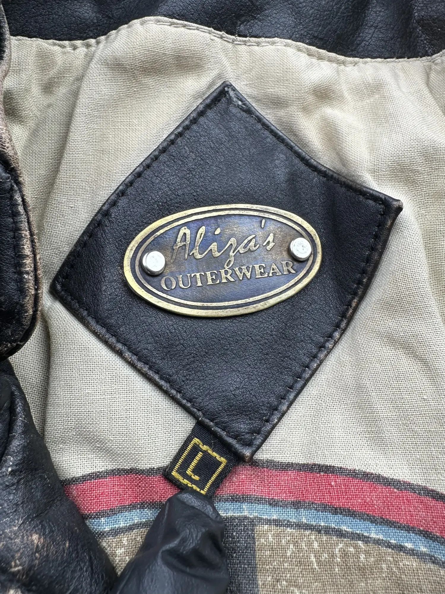Genuine Leather Vintage Faded Leather Belt Coat (B409)E2 Size US L / EU 52-54 / 3 - 6 Thumbnail
