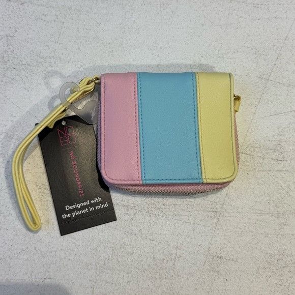 Other NWT No Boundaries Pink, Blue, and Yellow Wristlet Wallet Size ONE SIZE - 1 Thumbnail