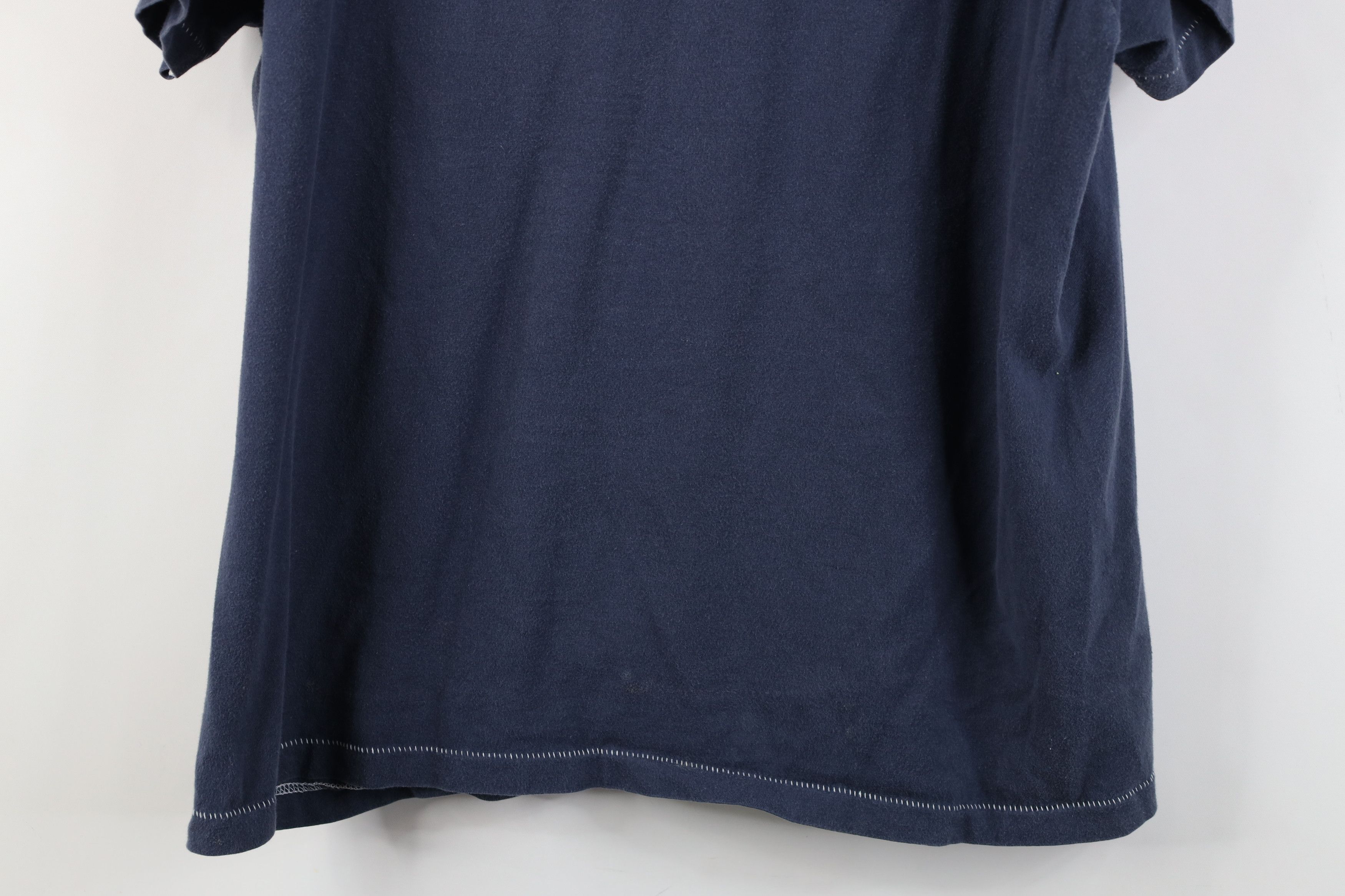 American Eagle Outfitters Vintage 90s Y2K American Eagle Devils Lacrosse T-Shirt Blue Size US M / EU 48-50 / 2 - 12 Thumbnail