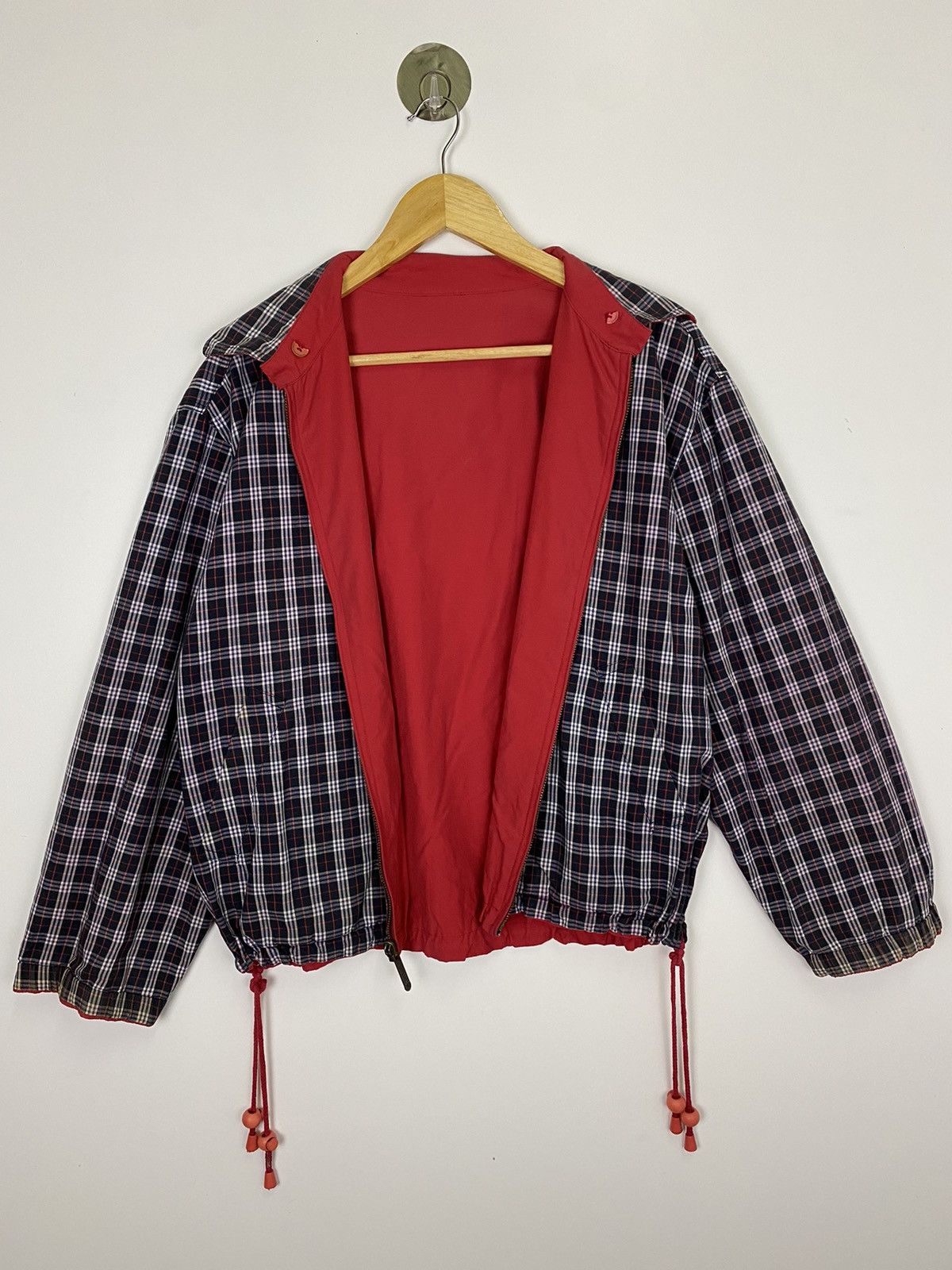 image of Burberry Prorsum x Vintage Burberrys Revisible Jacket Light in Red, Men's (Size Large)