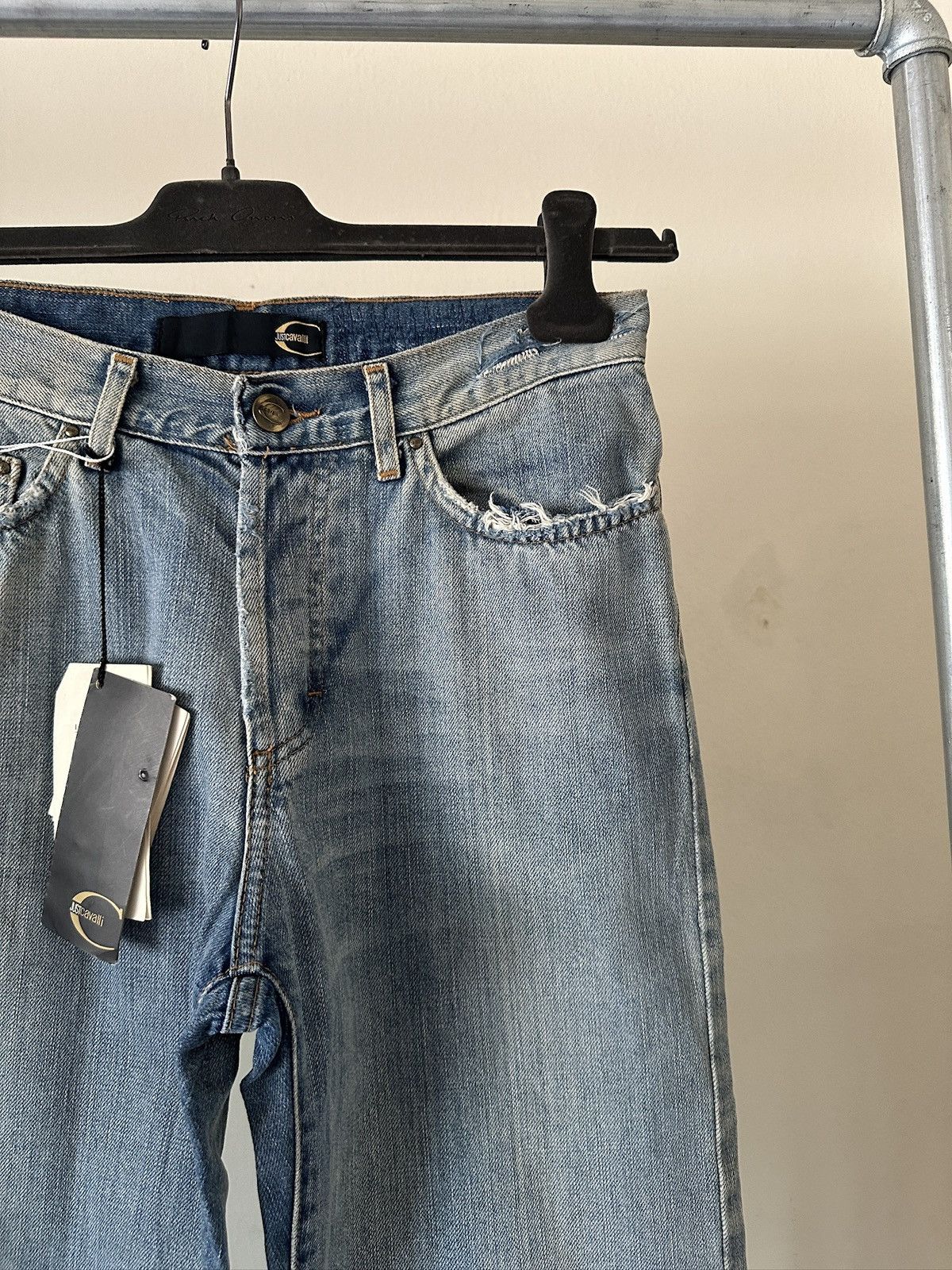 Roberto Cavalli 2000s Roberto Cavalli Washed Distressed Jeans Size US 27 - 5 Thumbnail