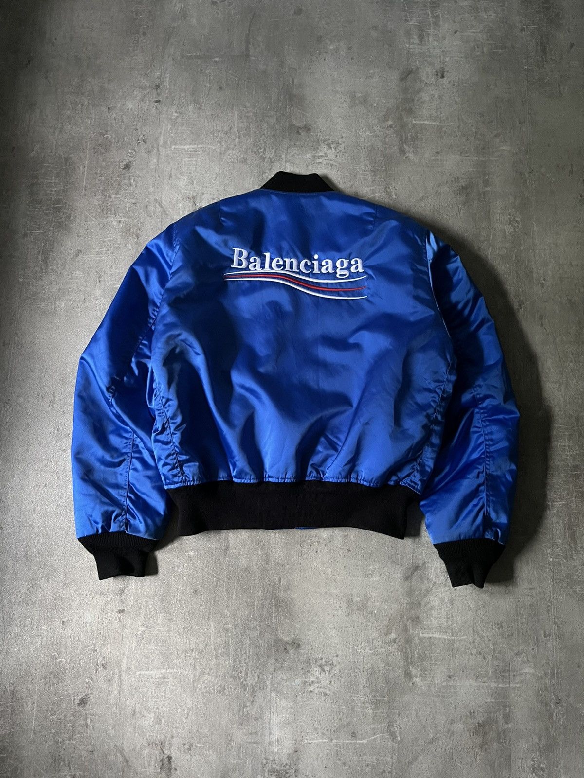 Balenciaga Balenciaga political campaign bomber jacket blue Size US M / EU 48-50 / 2 - 1 Thumbnail