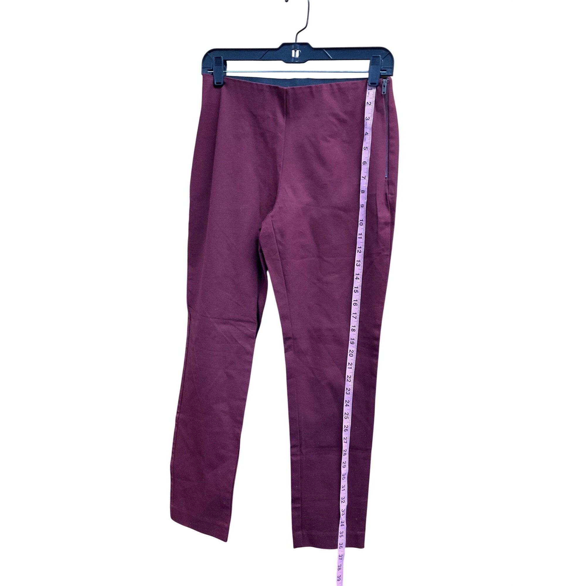 Other Womens High-Waisted Burgundy Skinny Ankle Pants Size 4 Size ONE SIZE - 7 Thumbnail