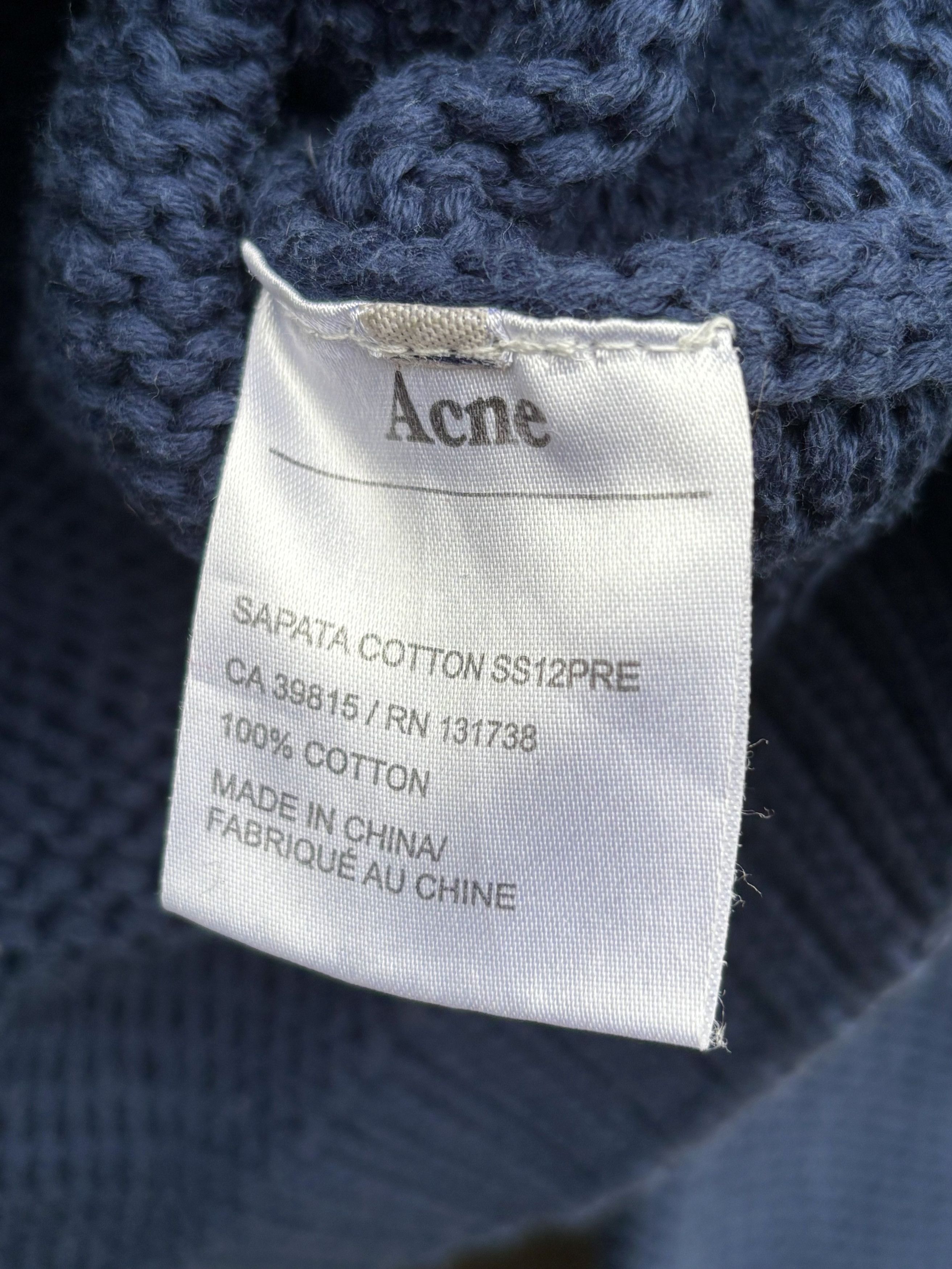 Acne Studios Sapata Cotton Knit Sweater Size US M / EU 48-50 / 2 - 4 Thumbnail