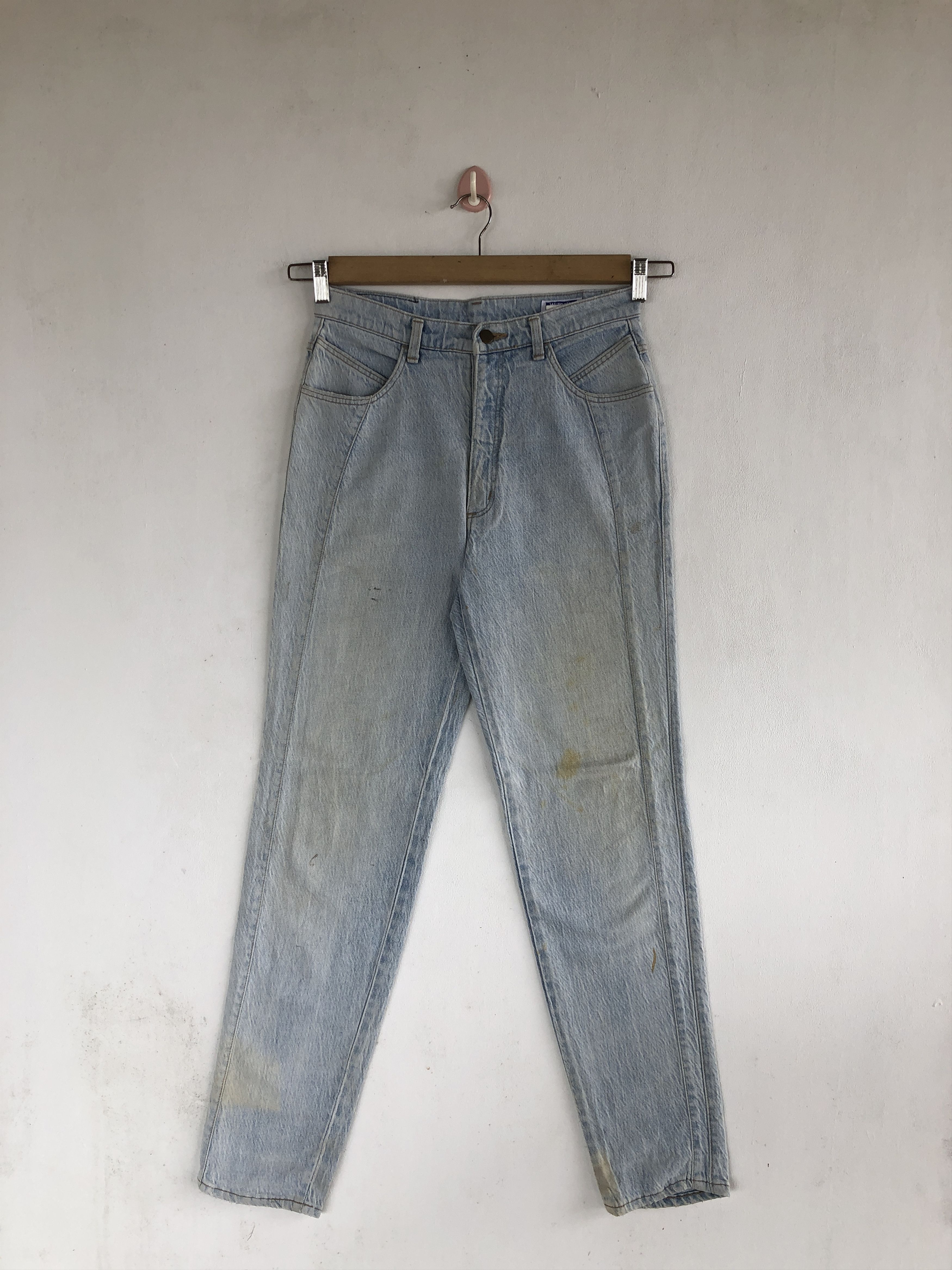 Wrangler Vintage Wrangler Sunfaded Jeans Light Wash Wrangler Denim Size 24" / US 00 / IT 34 - 1 Thumbnail