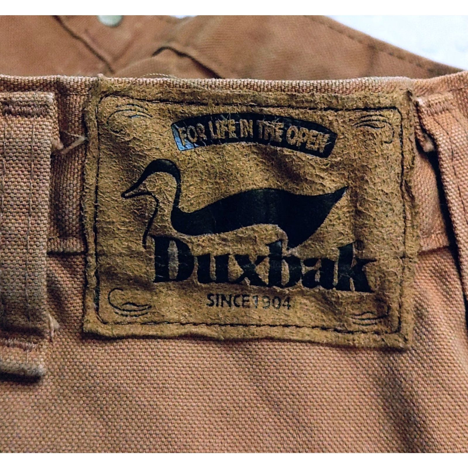 Vintage Duxbak Pants Mens 42 x 31 Brown Relaxed Straight Hunting Field Canvas Rugged 80s Size US 42 / EU 58 - 8 Thumbnail