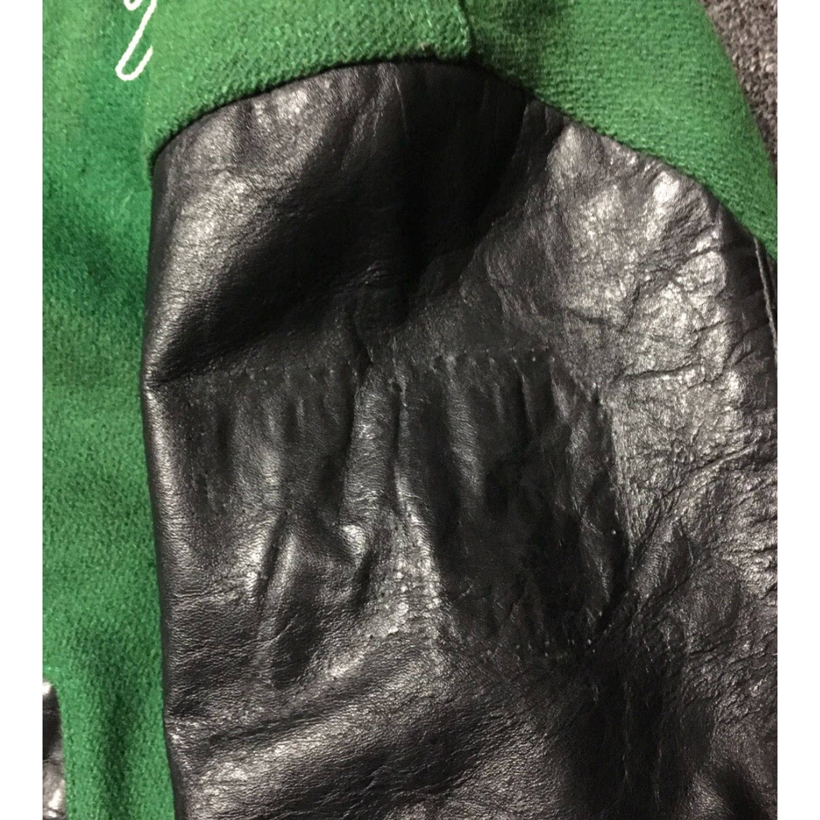Vintage VINTAGE Neff Varsity Club Jacket XL Green Wool Striped Bomber Men's 70s 80s School Track Football Grunge Cal State USA Size US XL / EU 56 / 4 - 6 Thumbnail