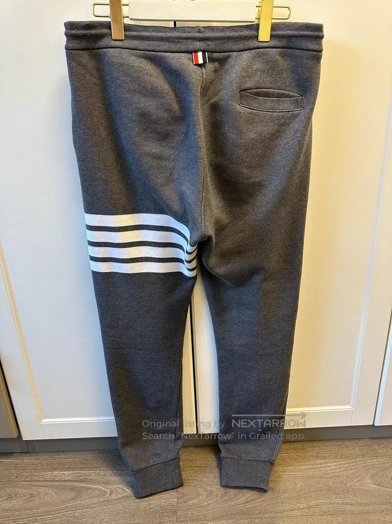 Thom Browne Thom Browne size 2 Cotton Fleece Sweatpants, Deep Gray Size US 28 / EU 44 - 5 Thumbnail