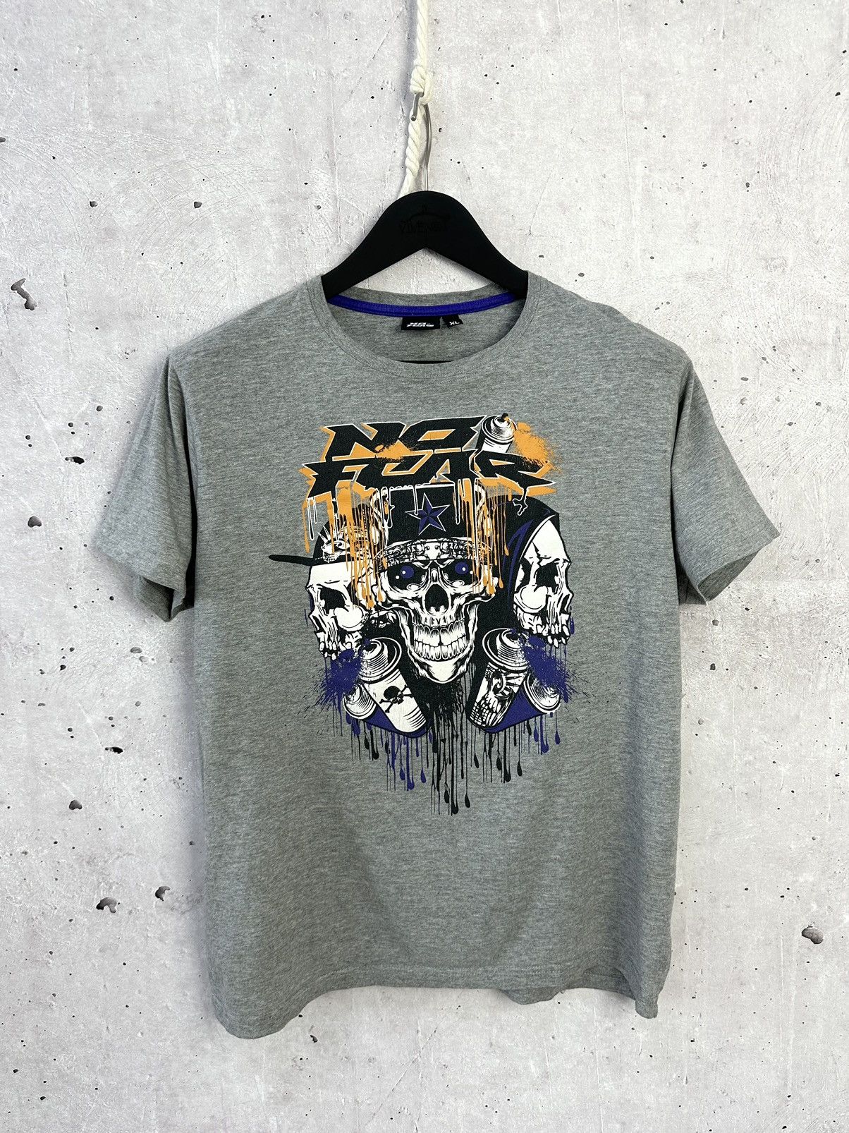 No Fear No Fear Printed Grey Short Sleeve T-shirt Size US M / EU 48-50 / 2 - 1 Thumbnail