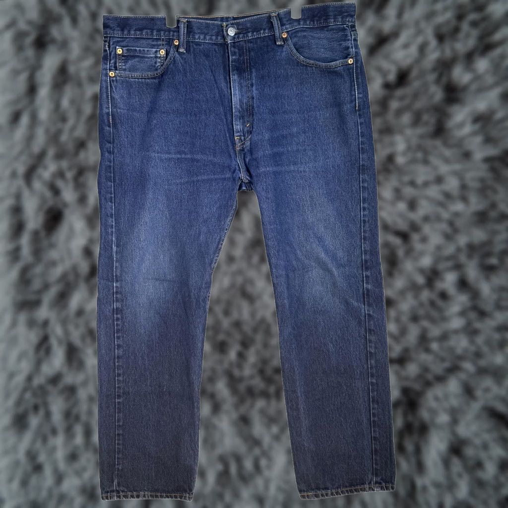 Levi's VINTAGE Levis 505 Jeans Mens 40x32 Blue Regular Fit Straight Leg Denim Zip Fly Size US 40 / EU 56 - 1 Thumbnail