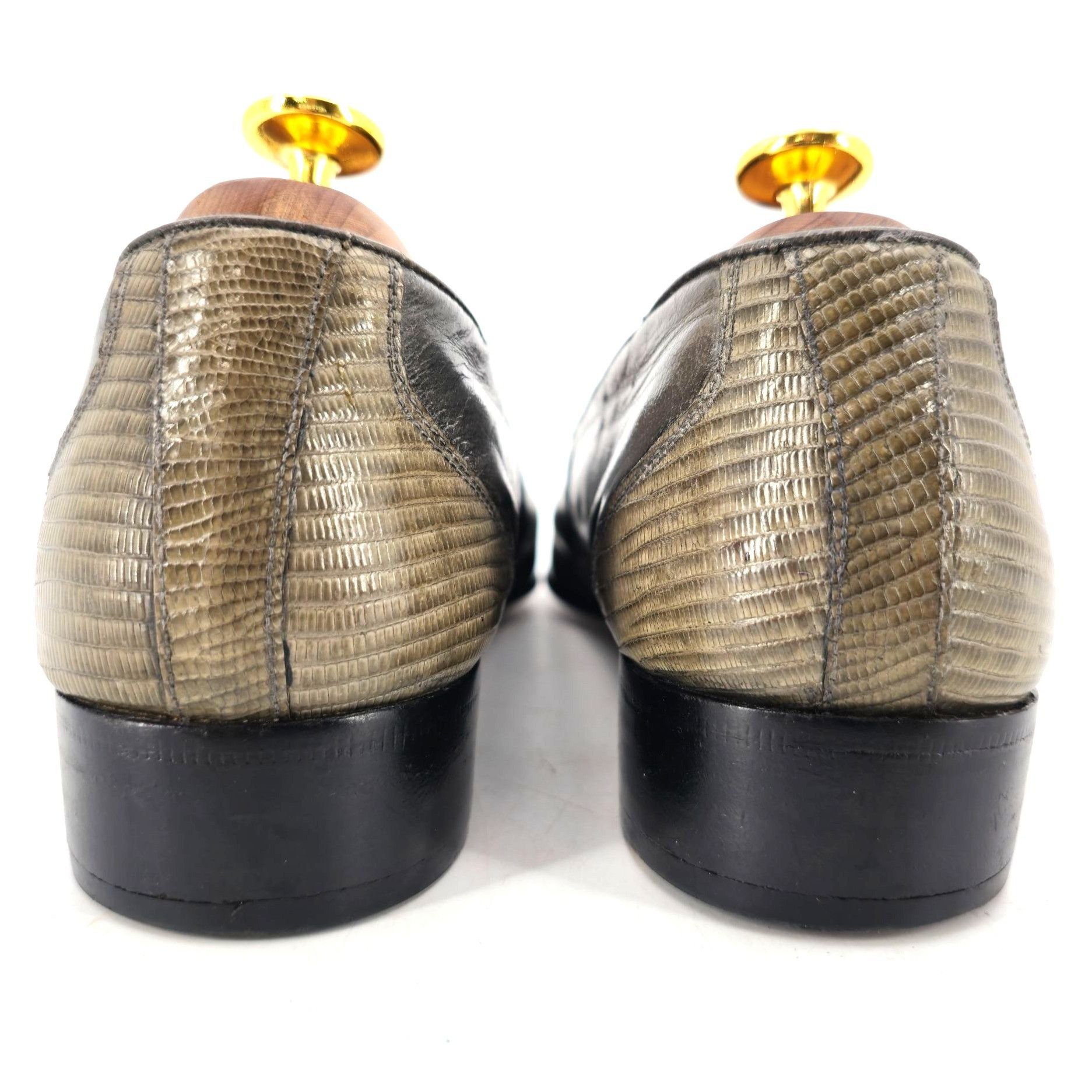 Valentino Vintage Exotic Rodolfo Valentino Gray Teju Lizard Men Size 9 Size US 9 / EU 42 - 7 Thumbnail