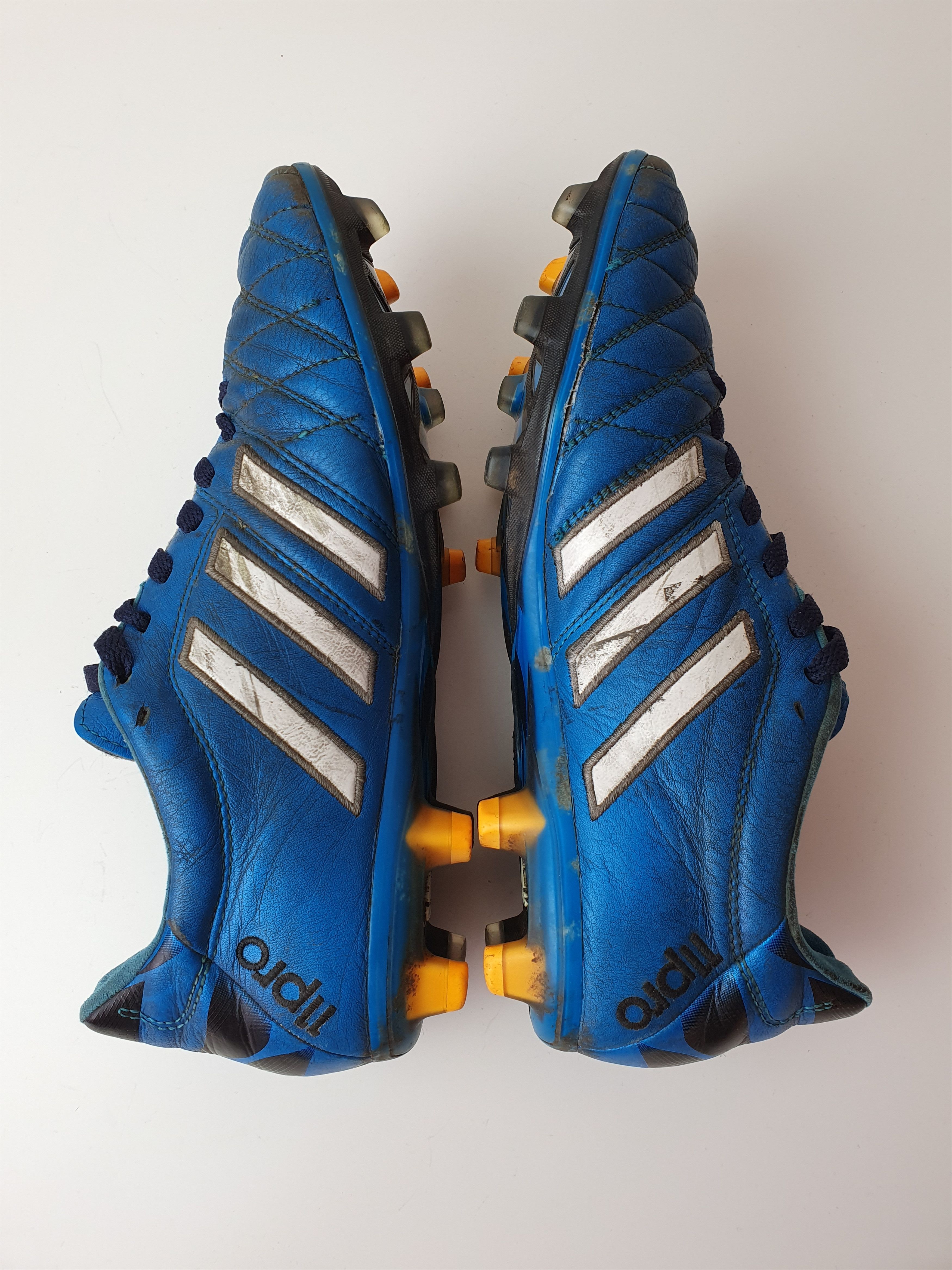 Adidas Vinatge Football Caps Adidas Adipure 11 Pro Blue Soccer Size US 8.5 / EU 41-42 - 4 Thumbnail