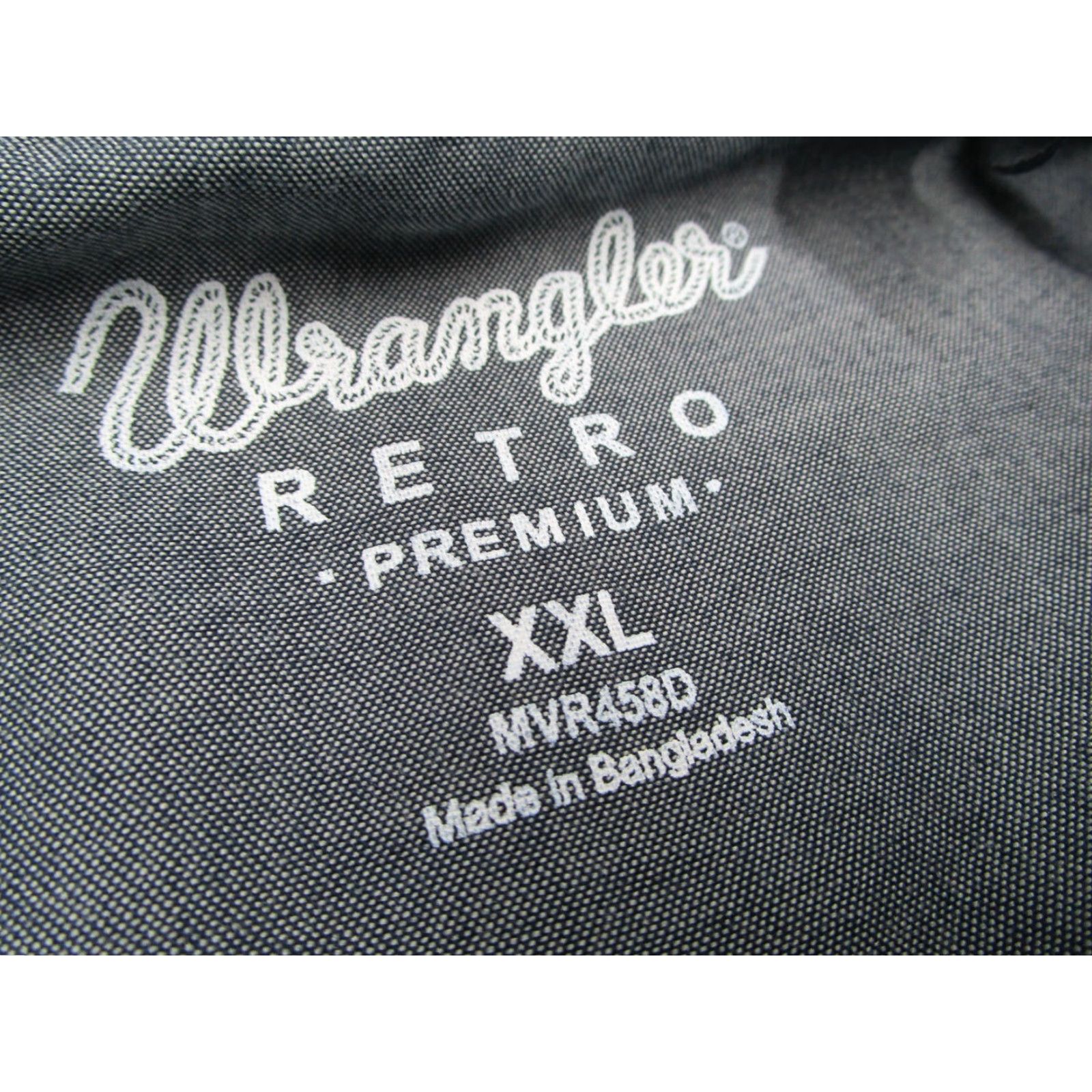 Wrangler VINTAGE Wrangler Shirt Men 2XL Blue Denim Button Up Pearl Snaps Yoke Premium Size US XXL / EU 58 / 5 - 3 Thumbnail