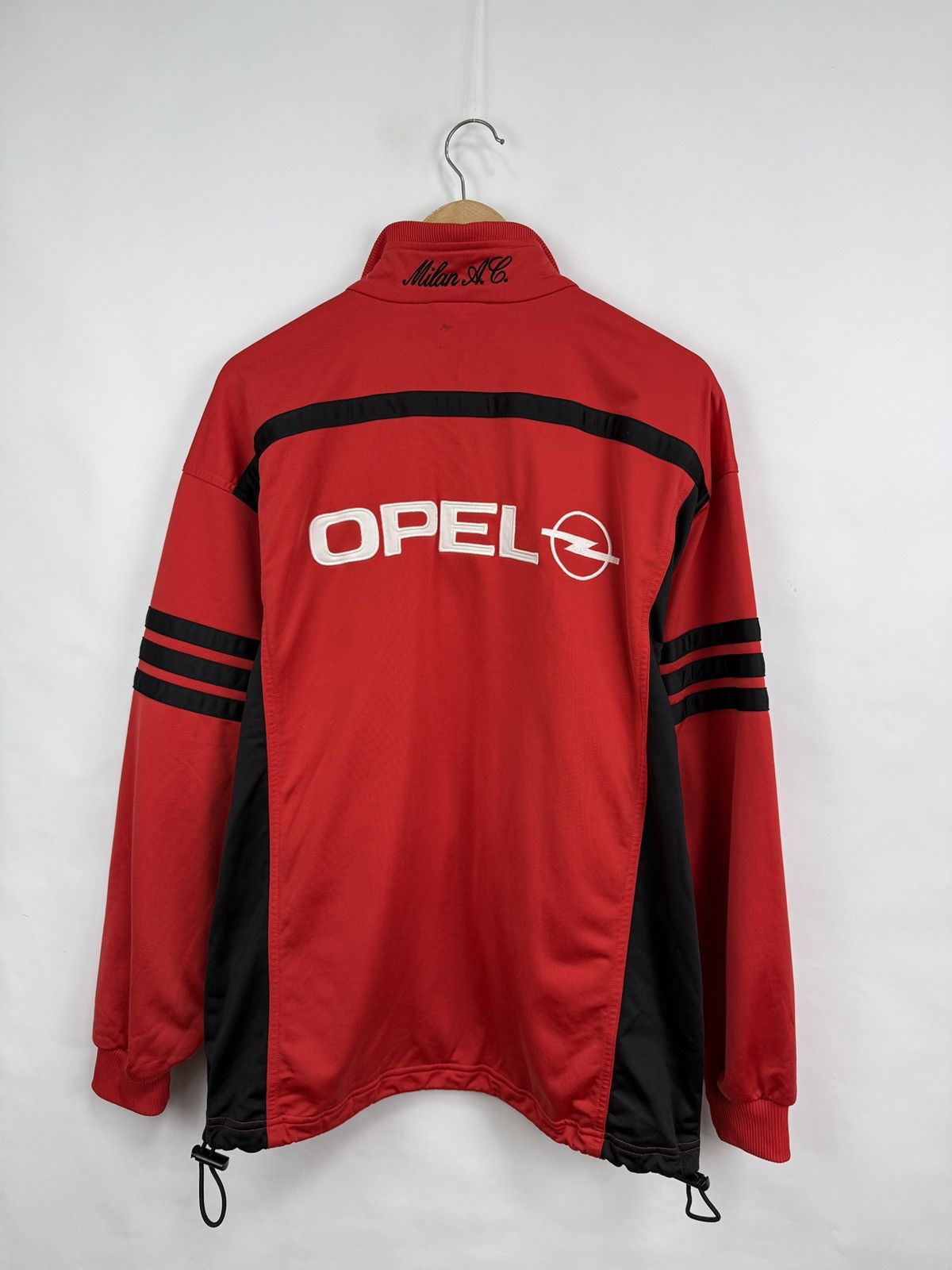 Adidas 🇮🇹 Vintage Y2K Adidas Ac Milan Opel Tracksuit Retro Rare Hype Size US L / EU 52-54 / 3 - 6 Thumbnail