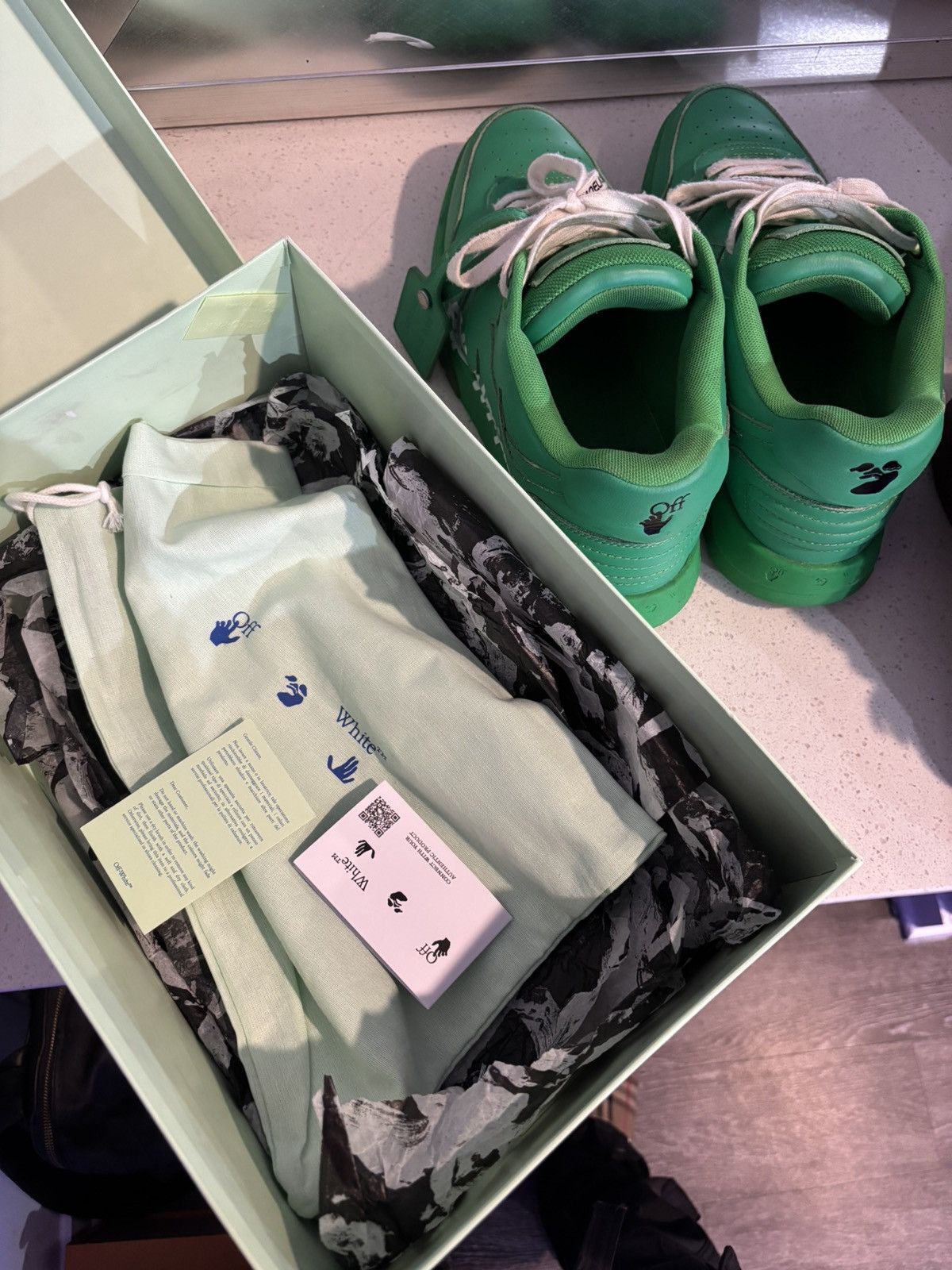 Off-White Off white Out of Office ‘For Walking- green Size US 10 / EU 43 - 11 Thumbnail