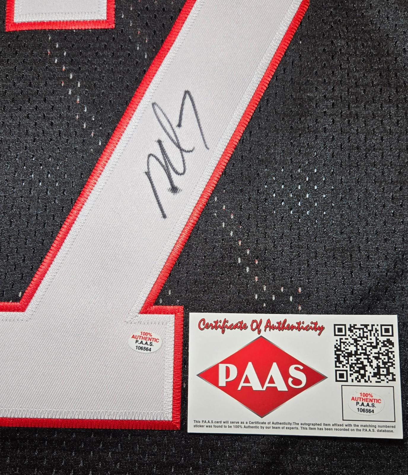 Other Michael Vick Falcons Signed football jersey PAAS COA (XL) Size ONE SIZE - 4 Thumbnail