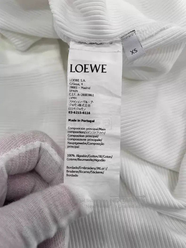 Loewe Loewe White Long Sleeve T-Shirt Size XS / US 0-2 / IT 36-38 - 7 Thumbnail