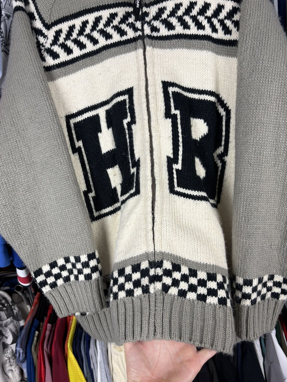 Japanese Brand × Studio Seven Honest College by Studio Seven zipper knit sweater wool Size US L / EU 52-54 / 3 - 5 Thumbnail