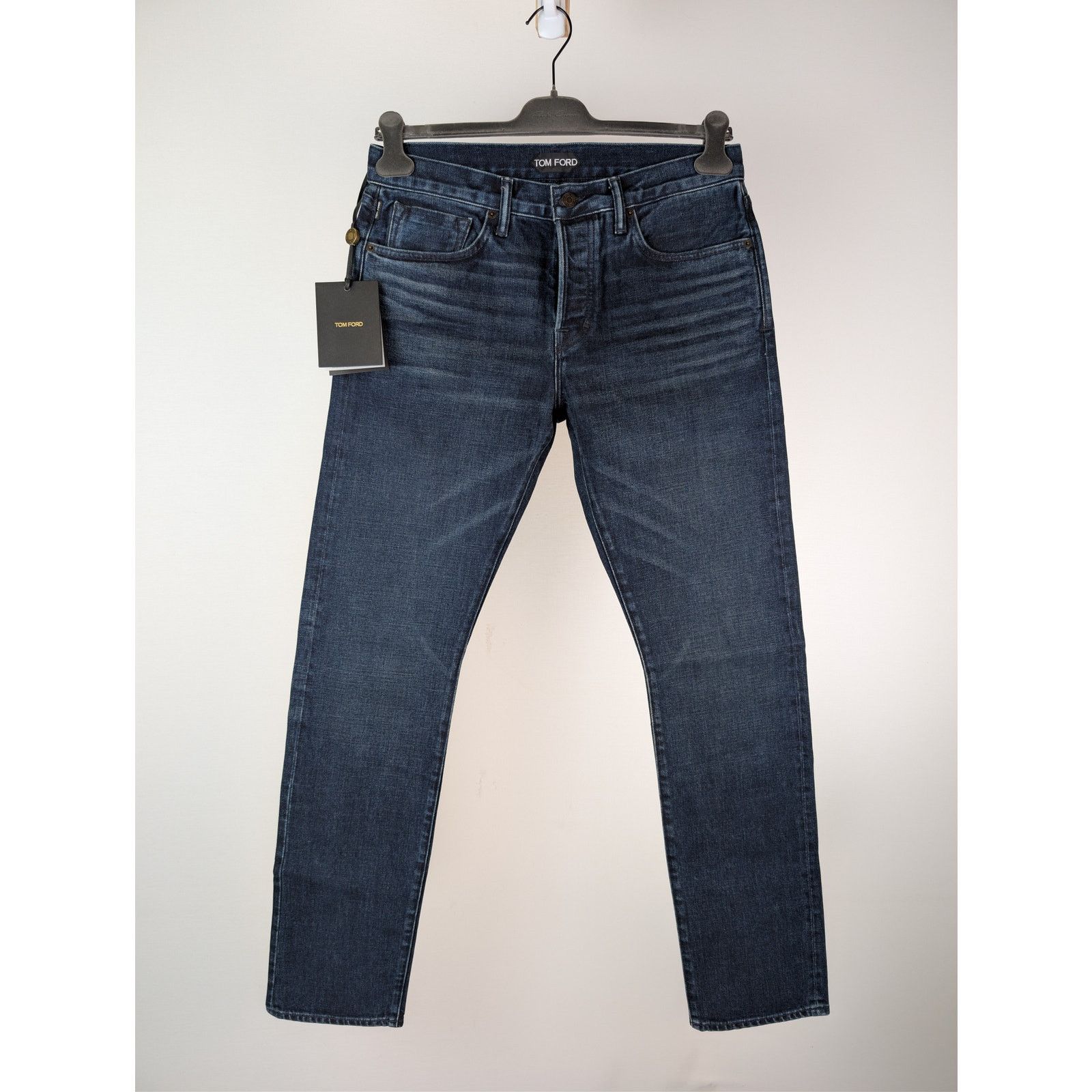 Tom Ford o1rshd1 Slim Fit Denim Jeans in Navy Blue Size US 32 / EU 48 - 1 Thumbnail