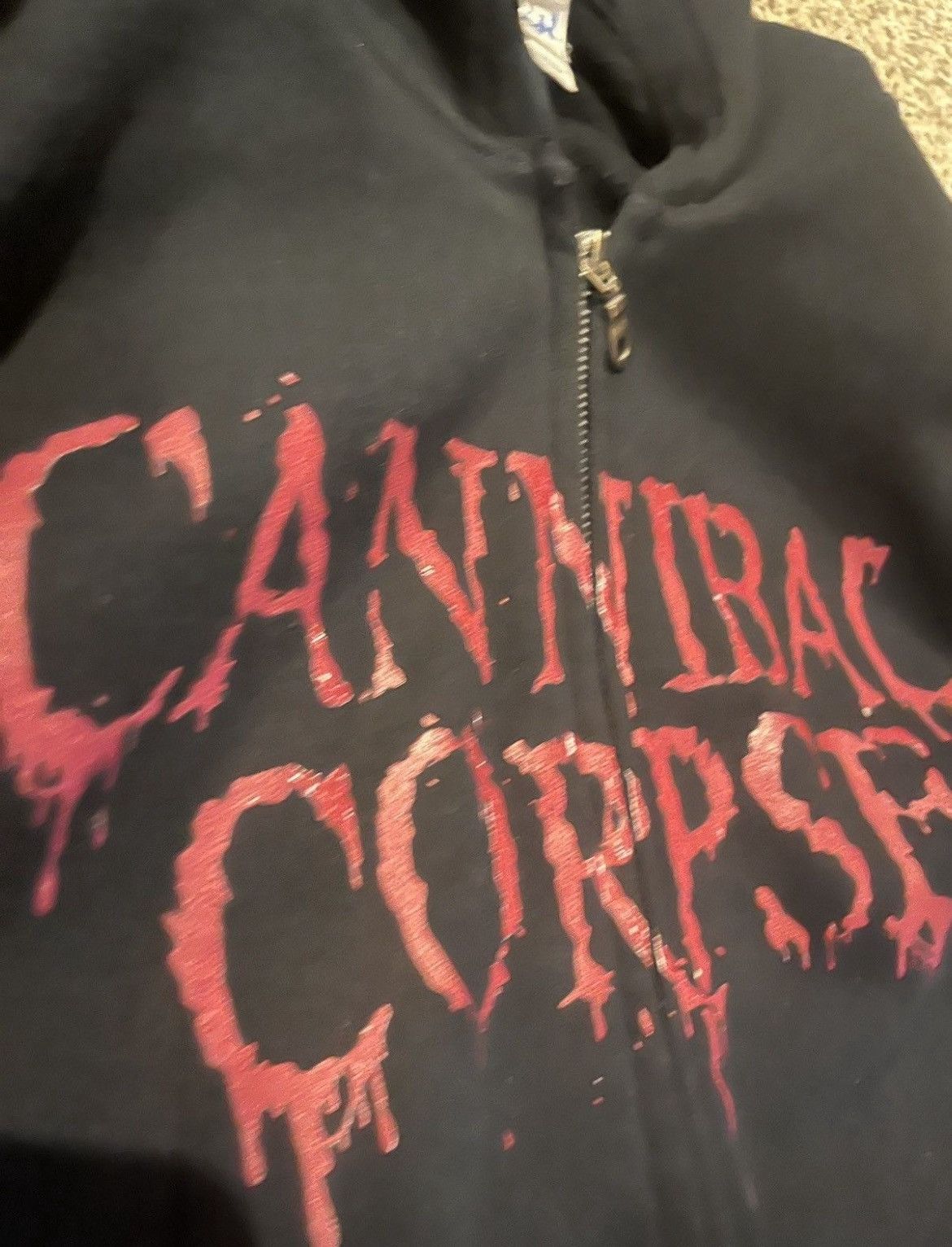 Band Tees Canibal Corpse hoodie. Size US XL / EU 56 / 4 - 3 Thumbnail