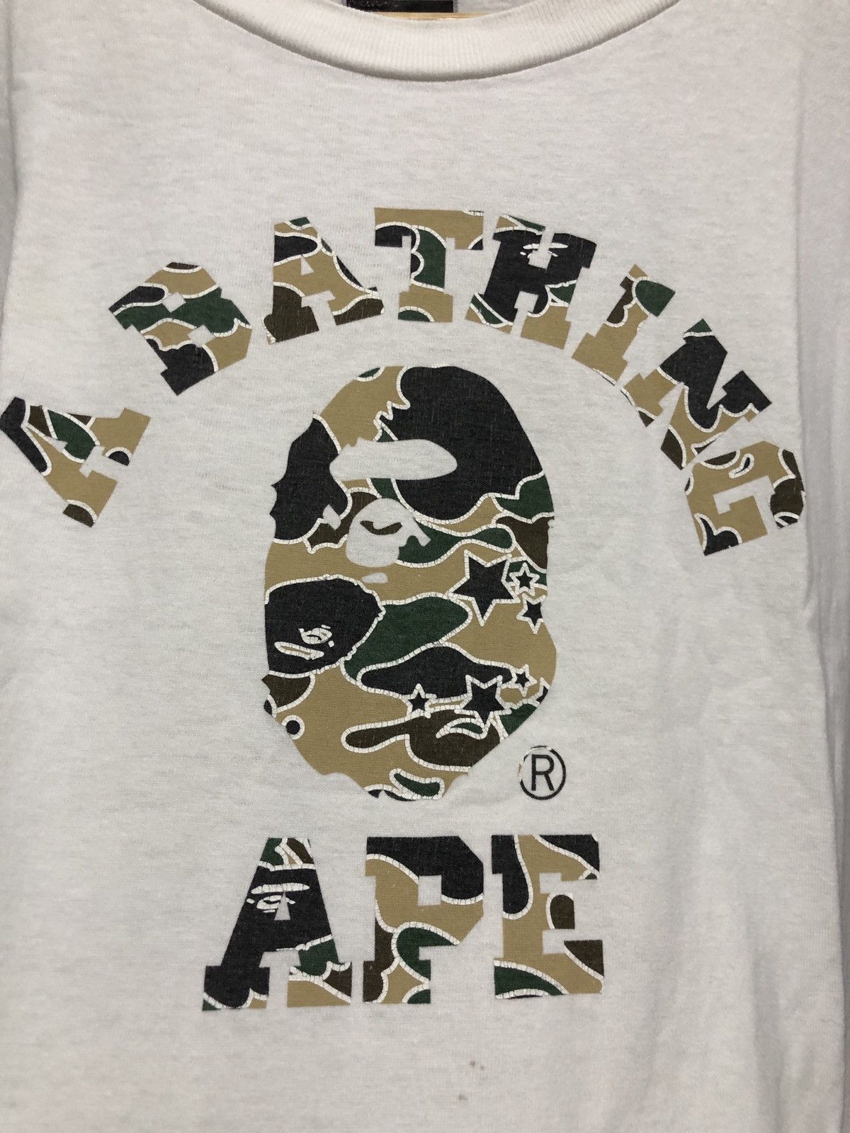Bape × Vintage Star Camo College Tee Size US L / EU 52-54 / 3 - 6 Thumbnail