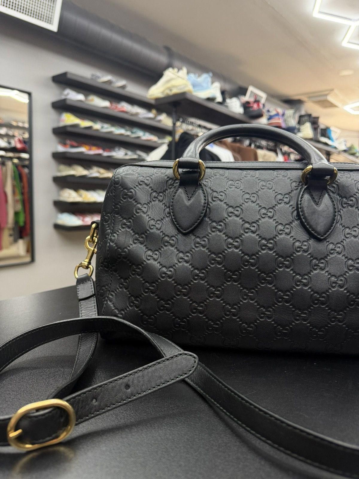 Gucci Gucci Boston Bag Guccissima Leather Medium Retail $1980 Size ONE SIZE - 5 Thumbnail
