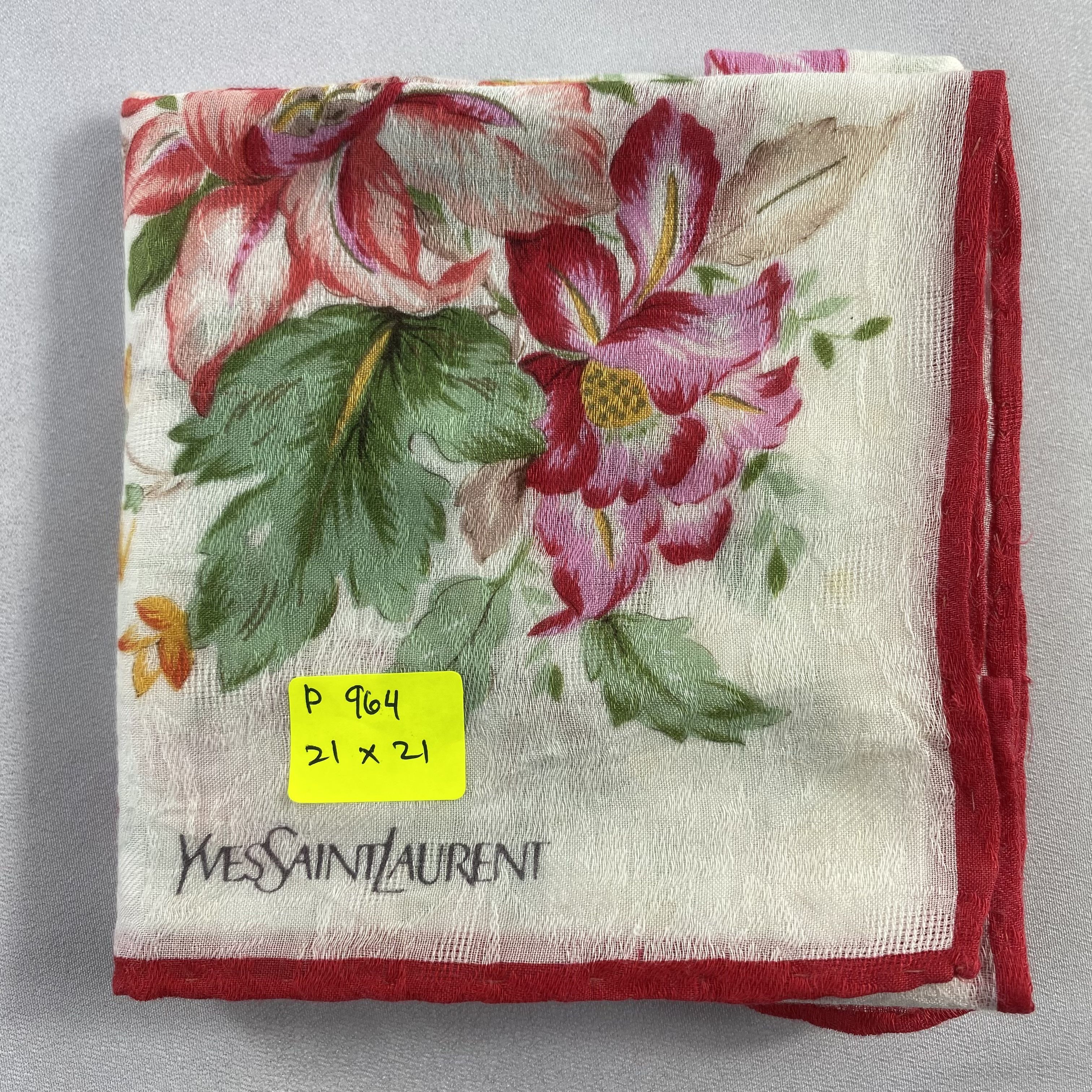 Vintage Yves Saint Laurent Handkerchief / Neckerchief / Bandana-P964 Size ONE SIZE - 5 Thumbnail