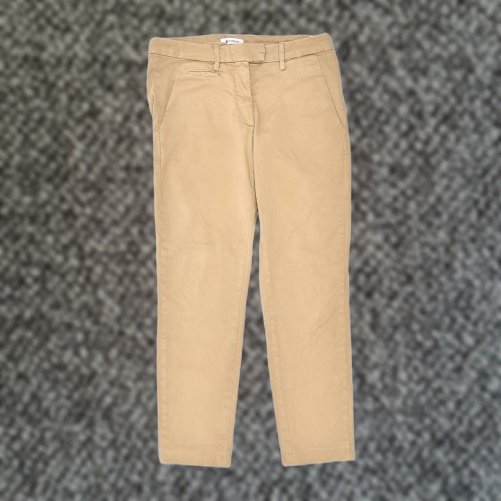 Dondup DONDUP Womens Slim Chino Trousers Beige Cotton W30 L28 Size 30" / US 8 / IT 44 - 1 Thumbnail