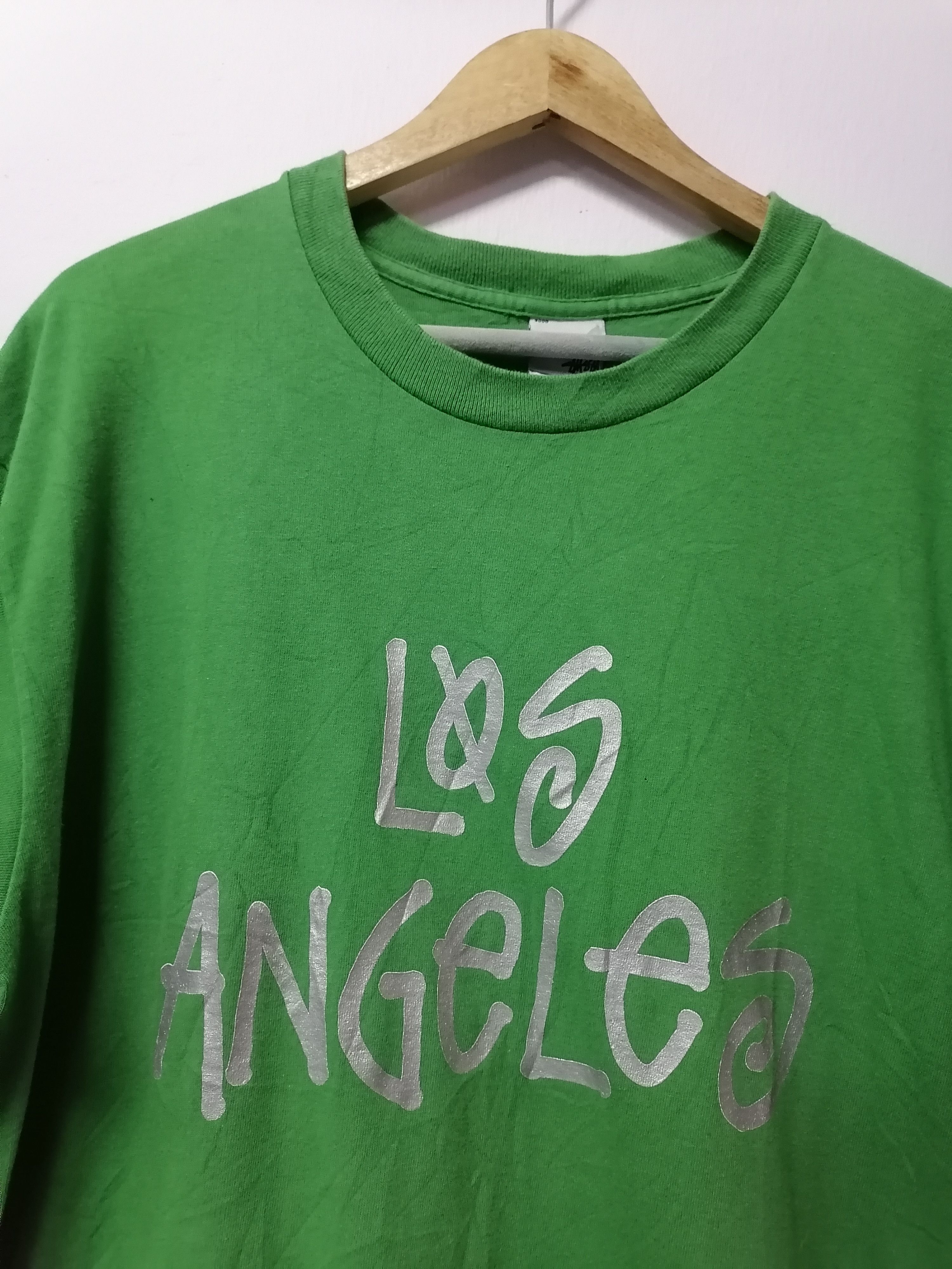 Vintage Vintage 90s Stussy Los Angeles Tee Size US L / EU 52-54 / 3 - 2 Thumbnail