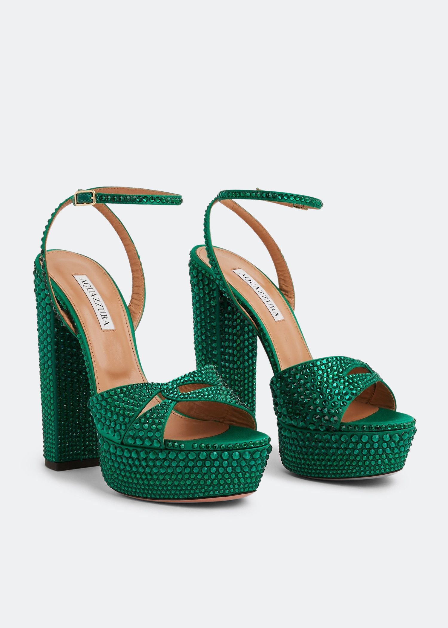 Aquazzura o1srvl11e1024 Sandal in Green Size US 10 / IT 40 - 2 Thumbnail
