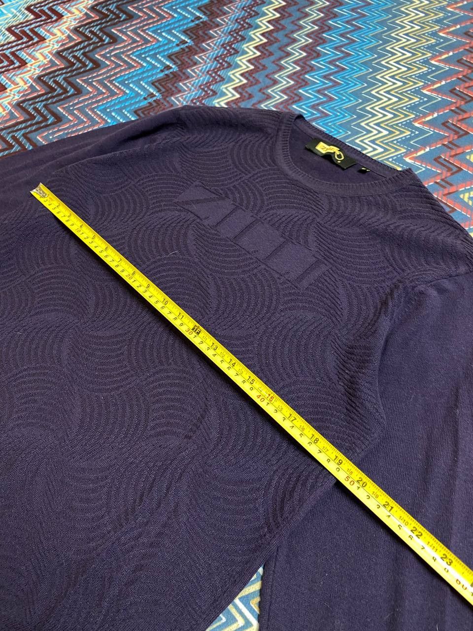 Zilli Blue Luxury Zilli Wool Cardigan Made In Italy Size US XL / EU 56 / 4 - 11 Thumbnail