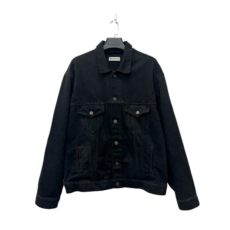Balenciaga Balenciaga size 38 Scribbled letters logo denim jacket coa Size XS / US 0-2 / IT 36-38 - 2 Thumbnail