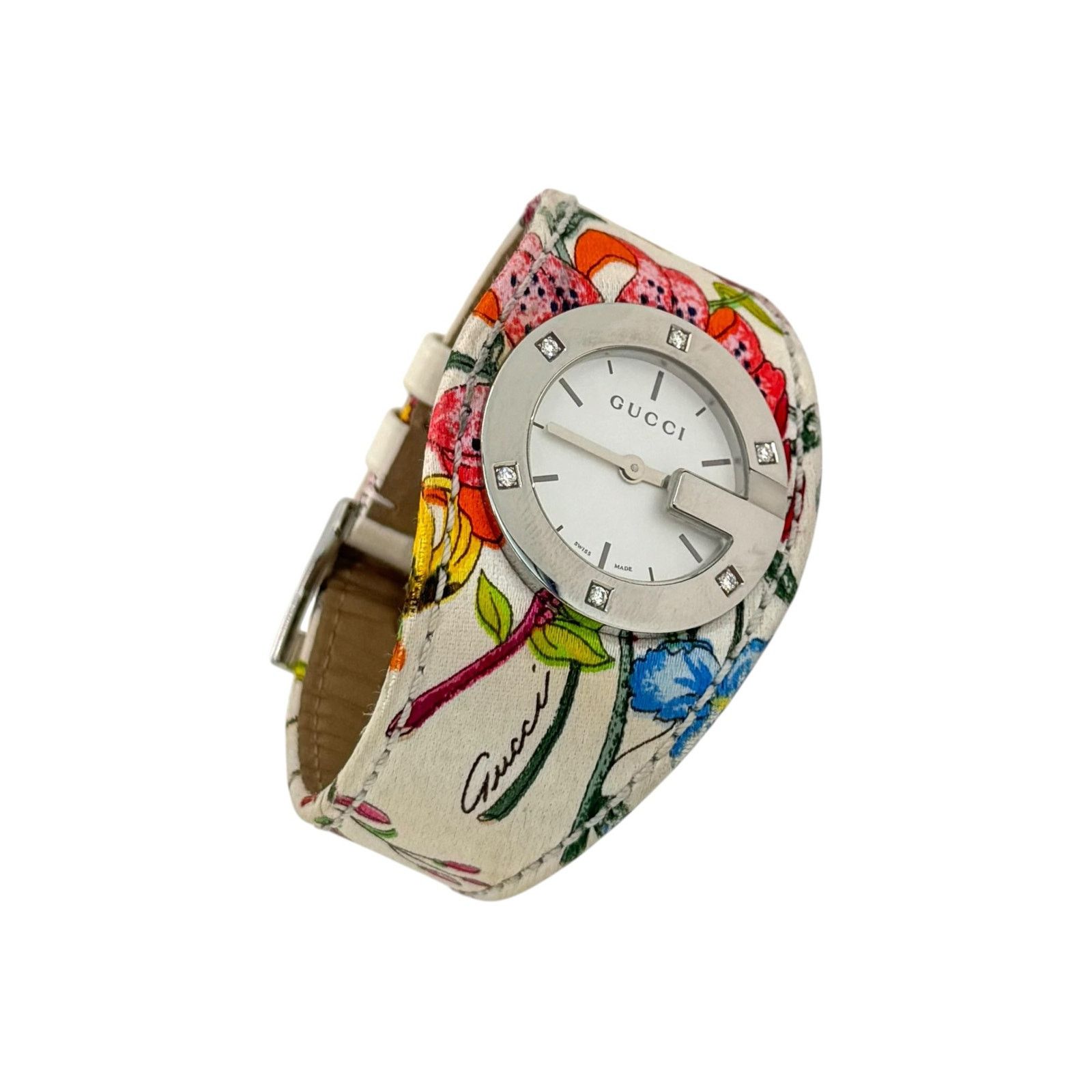 Gucci Gucci Limited Edition Flora Diamond G-Bandeau Watch Size ONE SIZE - 1 Thumbnail