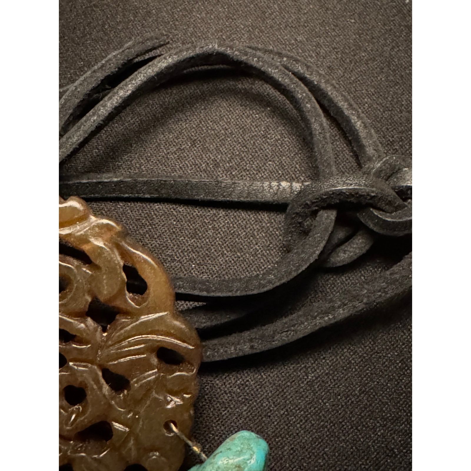 Other Carved Artizan Made Pendant Turquoise Stones Necklace Size ONE SIZE - 5 Thumbnail
