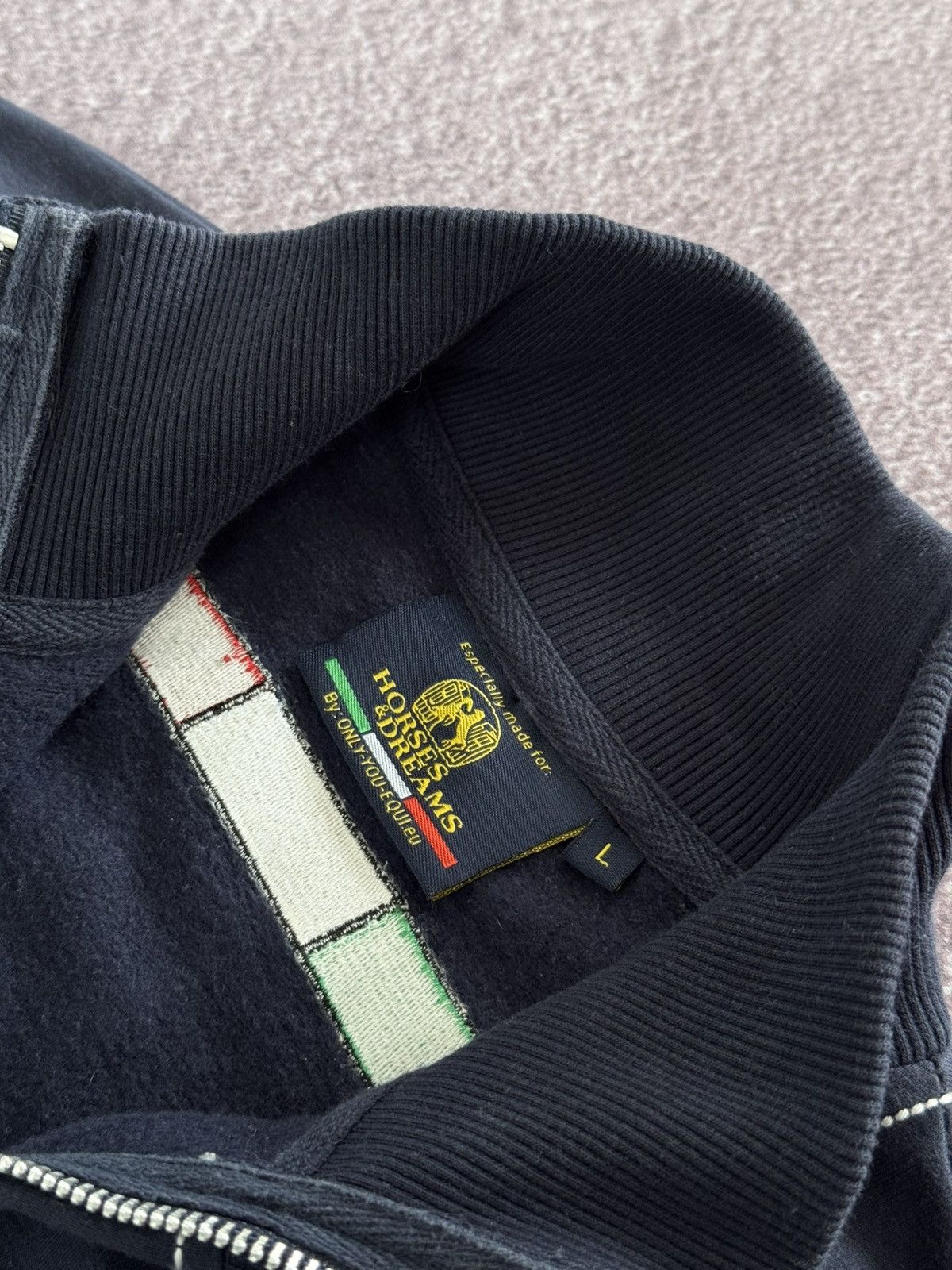 Hysteric Glamour 00’s Y2K Italia Big Logo Zip-Up Sweatshirt Size M / US 6-8 / IT 42-44 - 9 Thumbnail