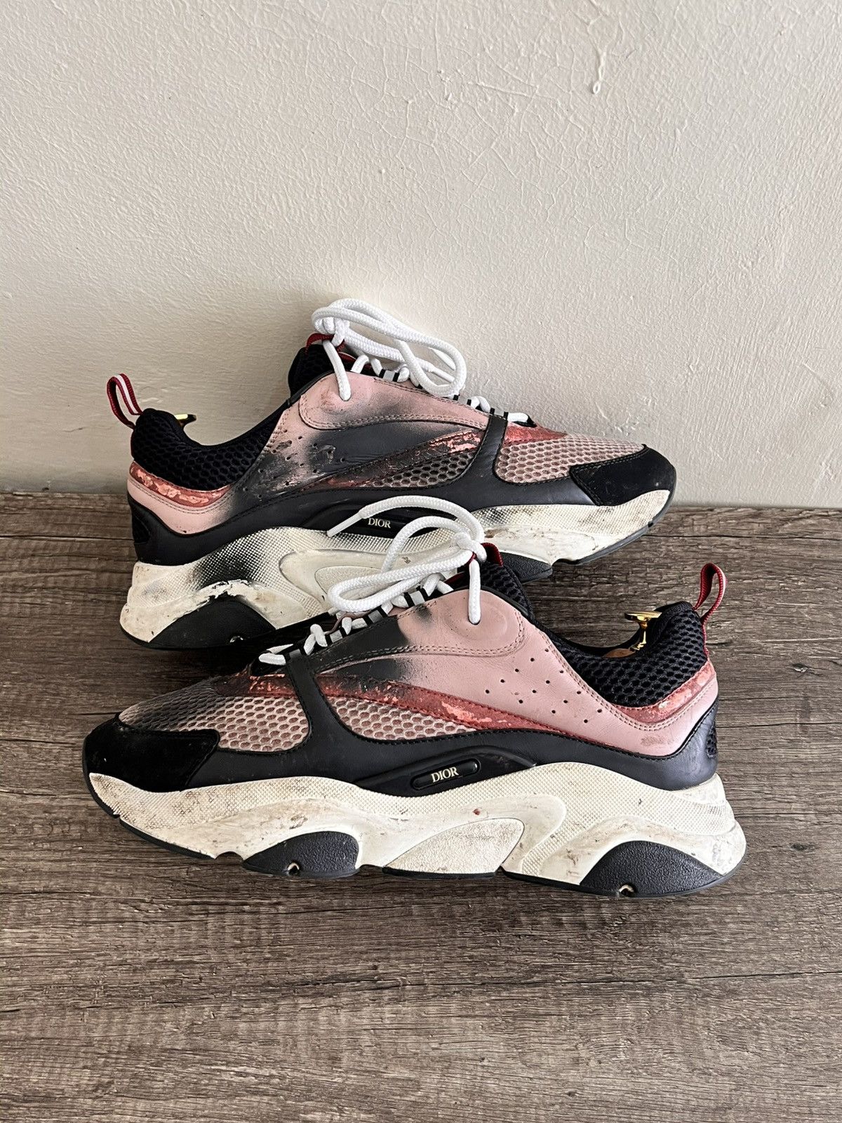 Dior B22 Pink/Black Size US 11 / EU 44 - 4 Thumbnail