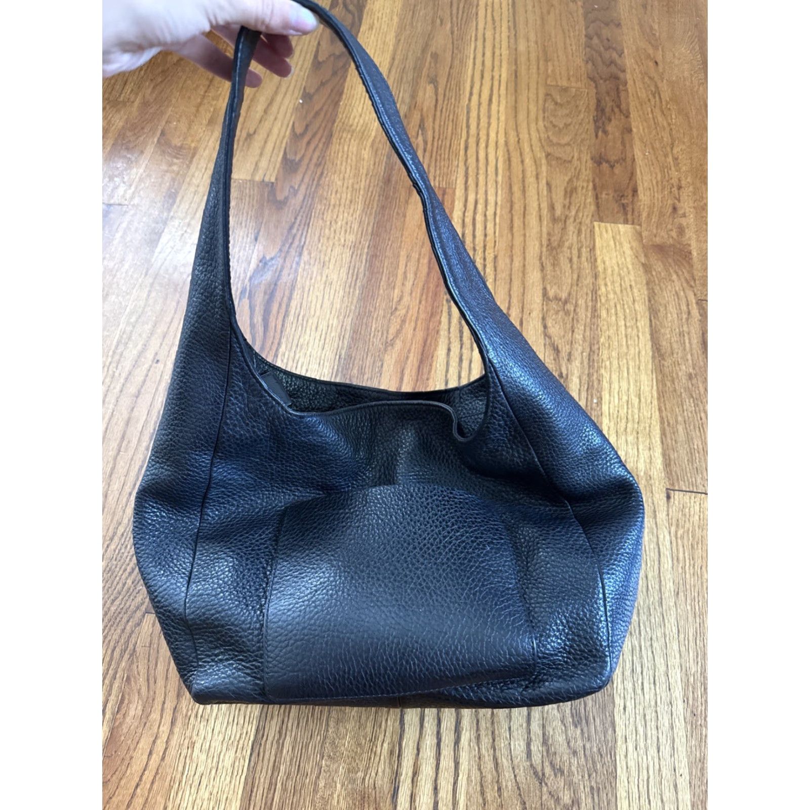 Michael Kors Michael Kors Fulton Pebbled Black Soft Leather Medium Shoulder Bag Handbag Women Size ONE SIZE - 5 Thumbnail