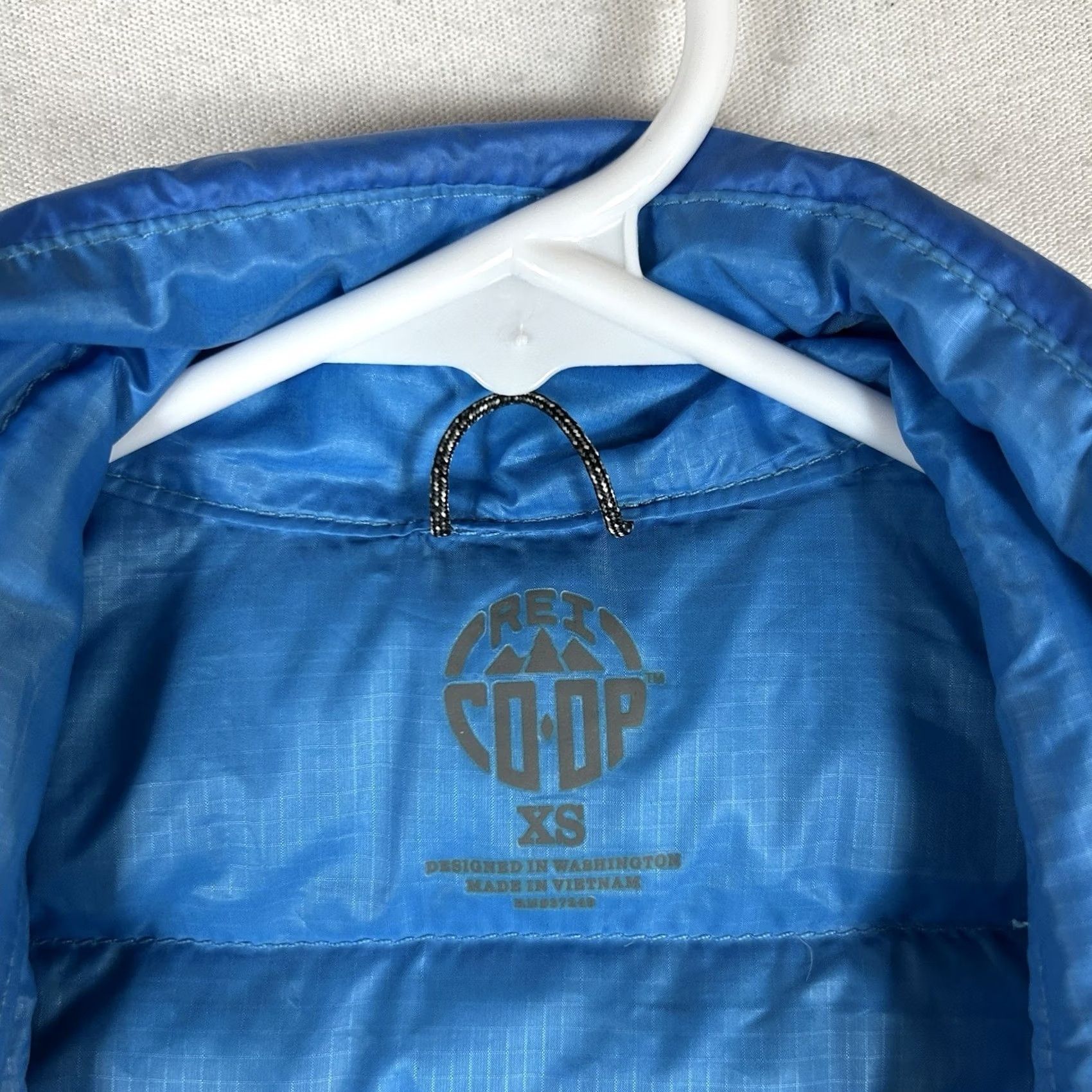 Vintage REI Co Op Down Puffer Vest Womens XS Blue Ultralight Insulated Full Zip Pockets Size XS / US 0-2 / IT 36-38 - 3 Thumbnail