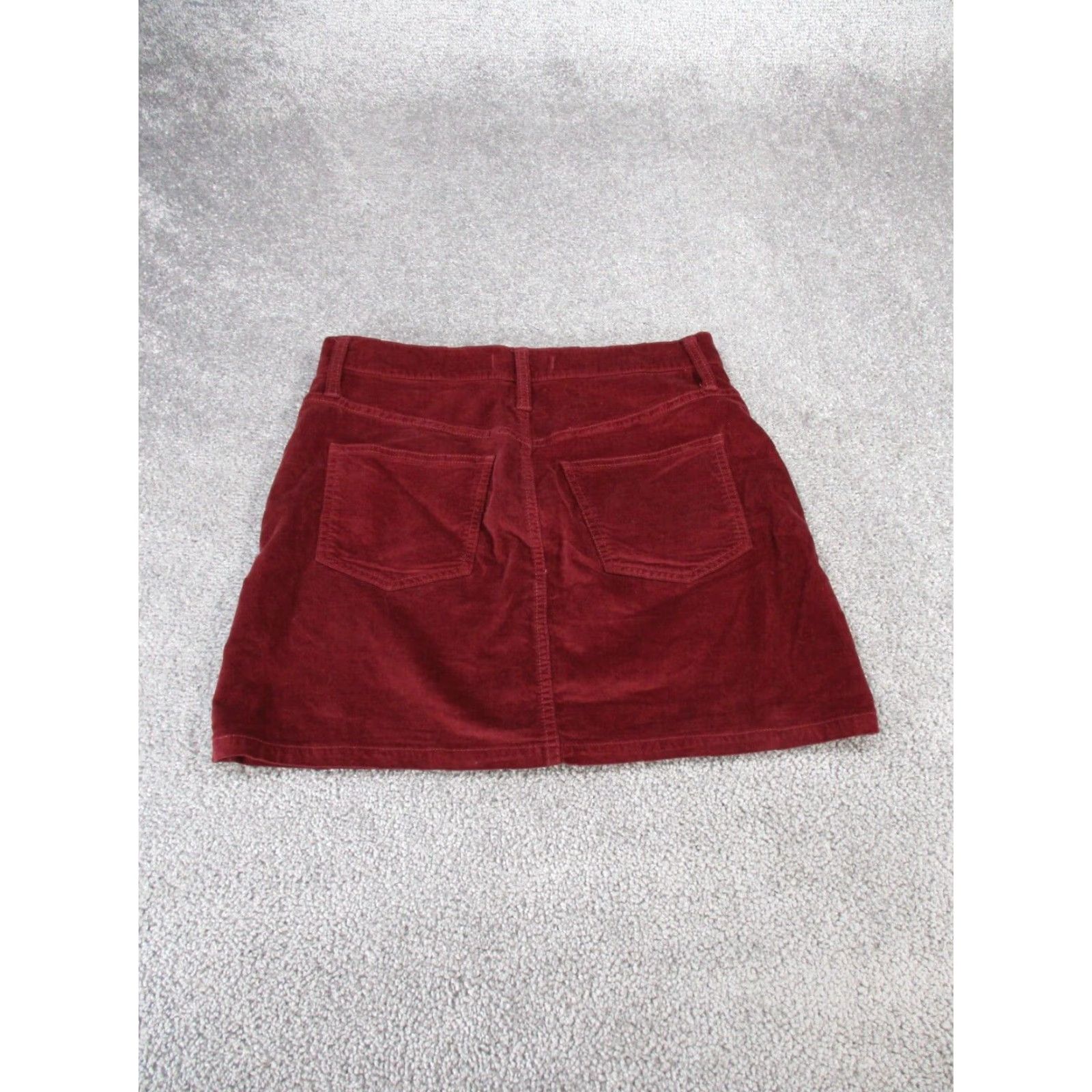 Madewell Madewell Skirt Womens 26 Stretch Denim A-Line Red Velvet Short (Size 26) Womens Skirt Madewell Color Red - 22 Size 26" / US 2 / IT 38 - 8 Thumbnail