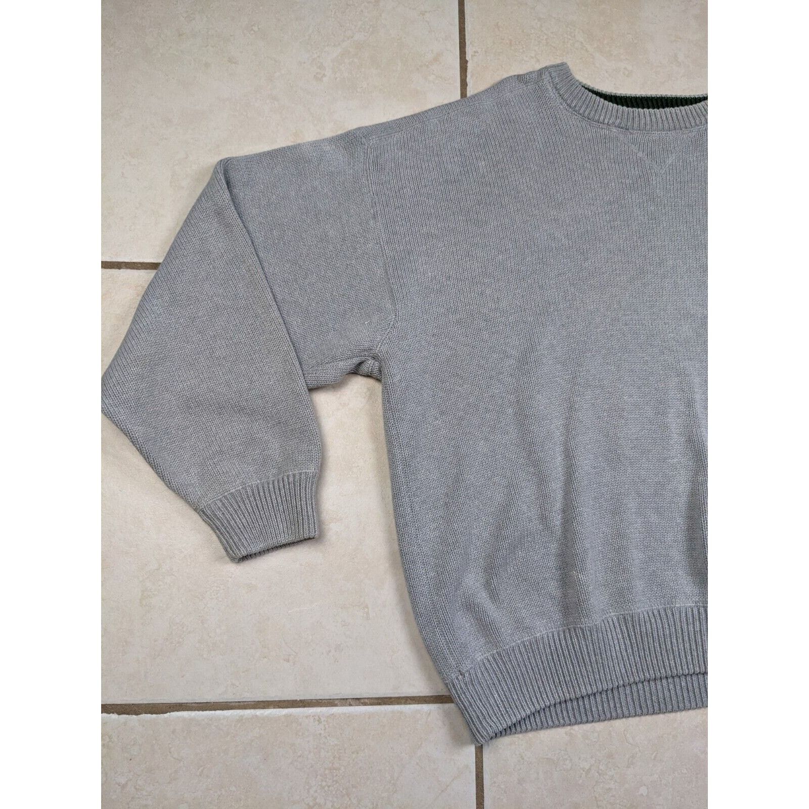 Eddie Bauer Vtg Eddie Bauer Sweater Men XL Gray Crew Neck Heavy Cotton Size US XL / EU 56 / 4 - 2 Thumbnail