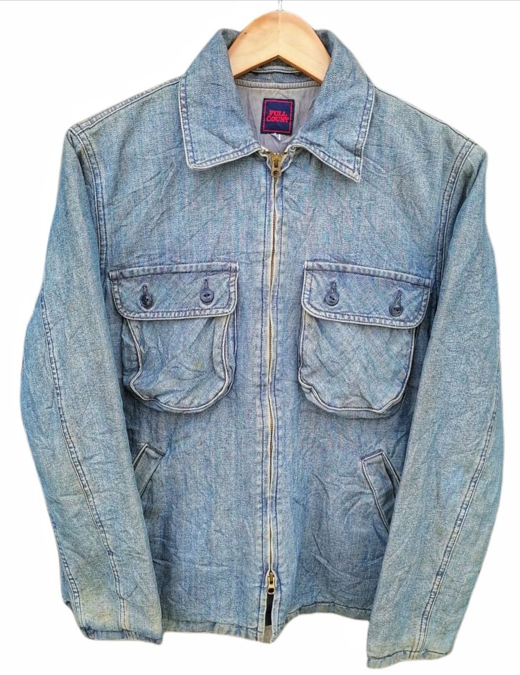 Full Count & Co. × Japanese Brand 🔥DELETE TODAY🔥Vintage Full Count Denim Jacket Size US M / EU 48-50 / 2 - 3 Thumbnail