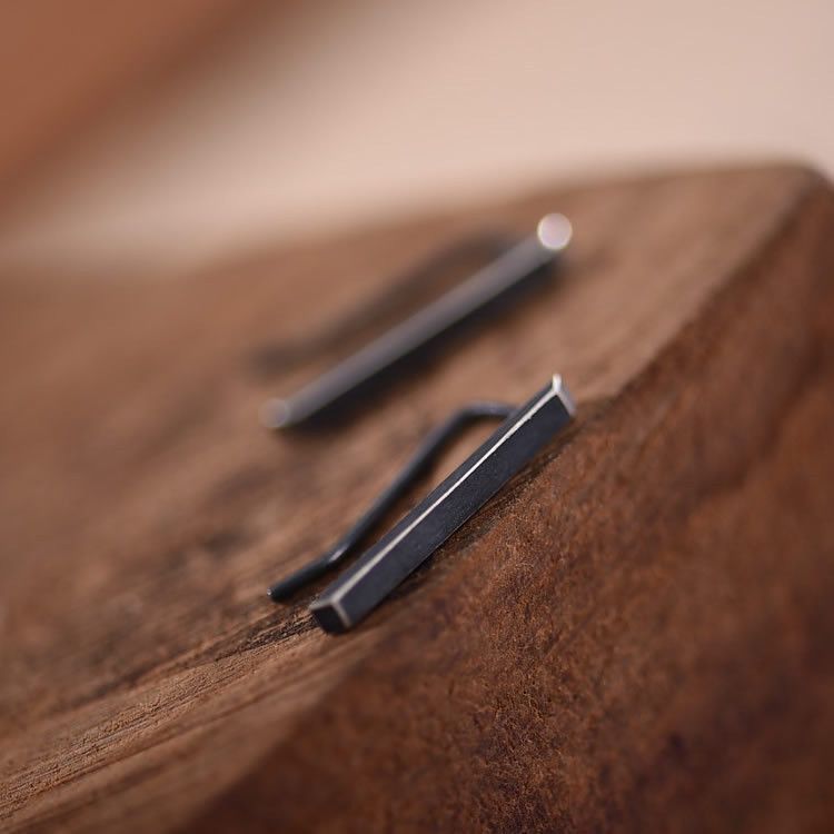 Jewelry Modern Earrings One Pairs Chrome Jewelry Size ONE SIZE - 2 Thumbnail