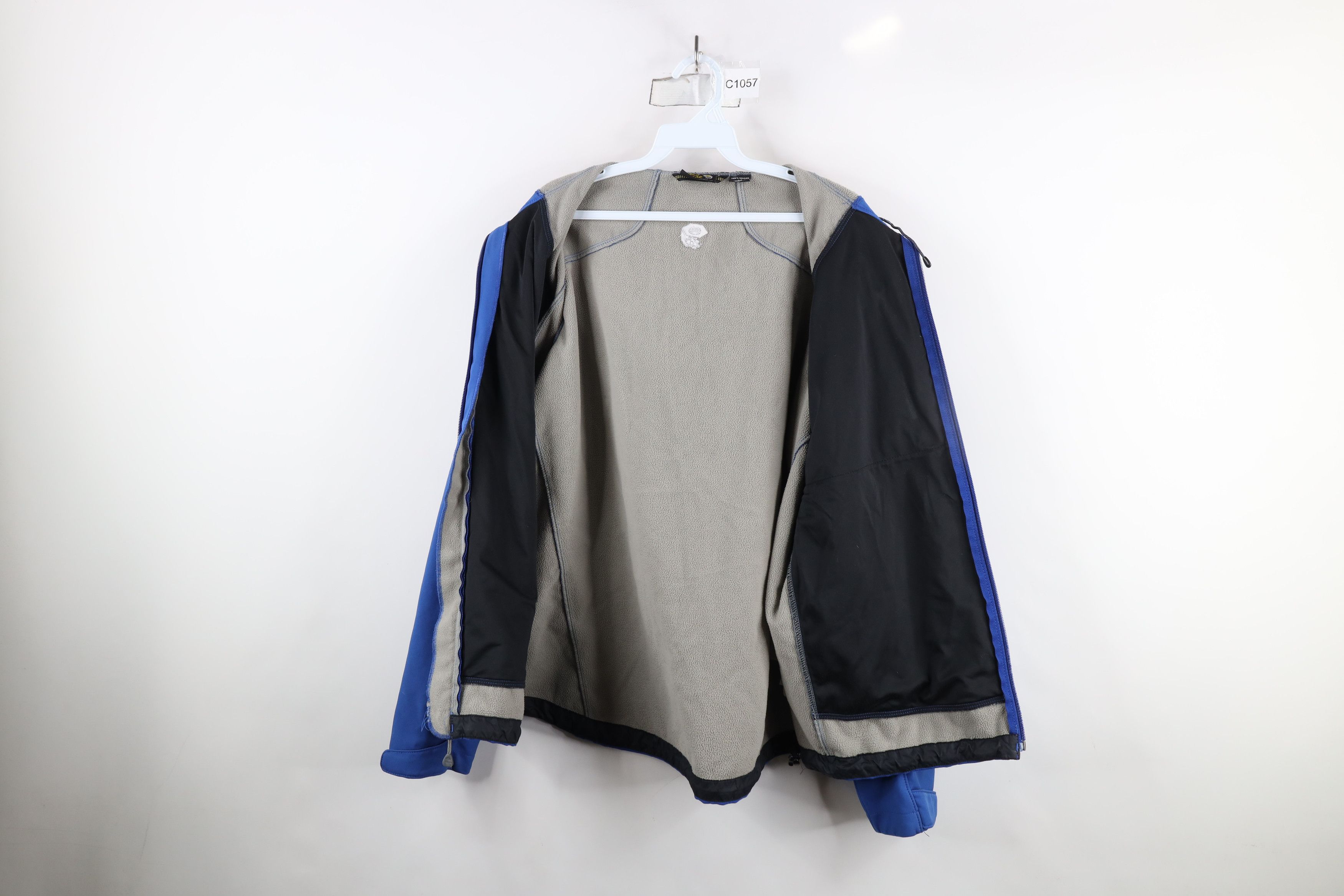 Mountain Hardwear × Vintage Vintage Mountain Hardwear Hooded Soft Shell Jacket Blue Size US L / EU 52-54 / 3 - 11 Thumbnail