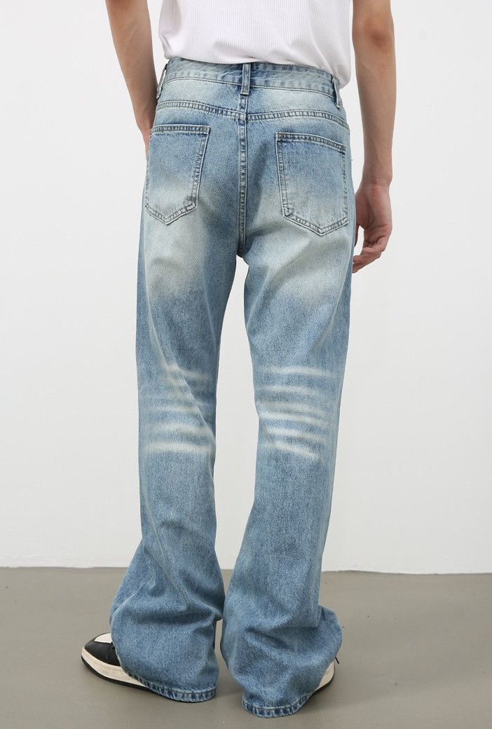 Japanese Brand × Jean Men's washed loose straight flared jeans Size US 32 / EU 48 - 5 Thumbnail